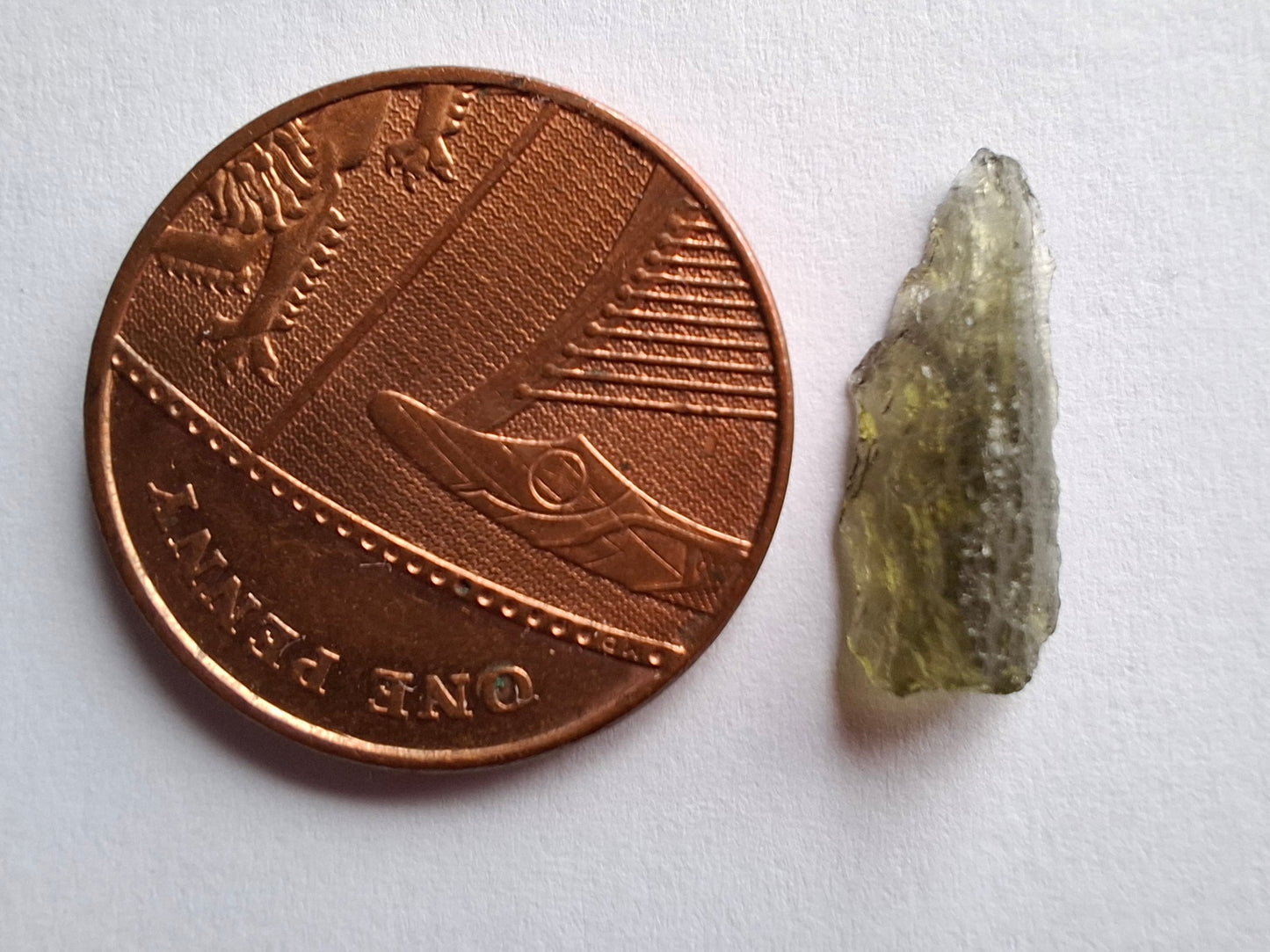 Moldavite small Piece, 0.34g, Tektite (Ref: 1421)