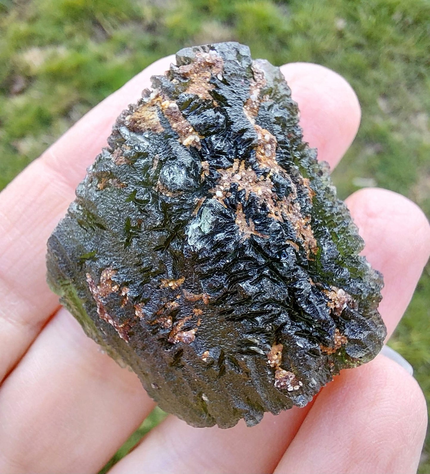 Moldavite Piece, NOVA HOSPODA, 18.15g, Tektite (Ref: 1041)
