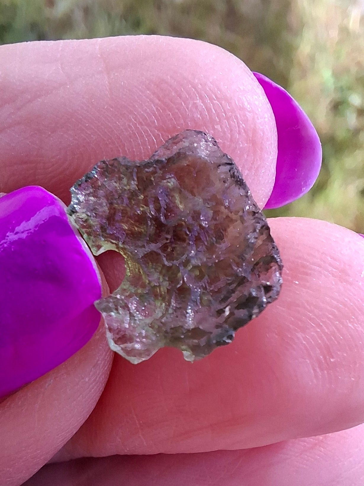 Moldavite Piece, 0.59g, Tektite (Ref: 1428)