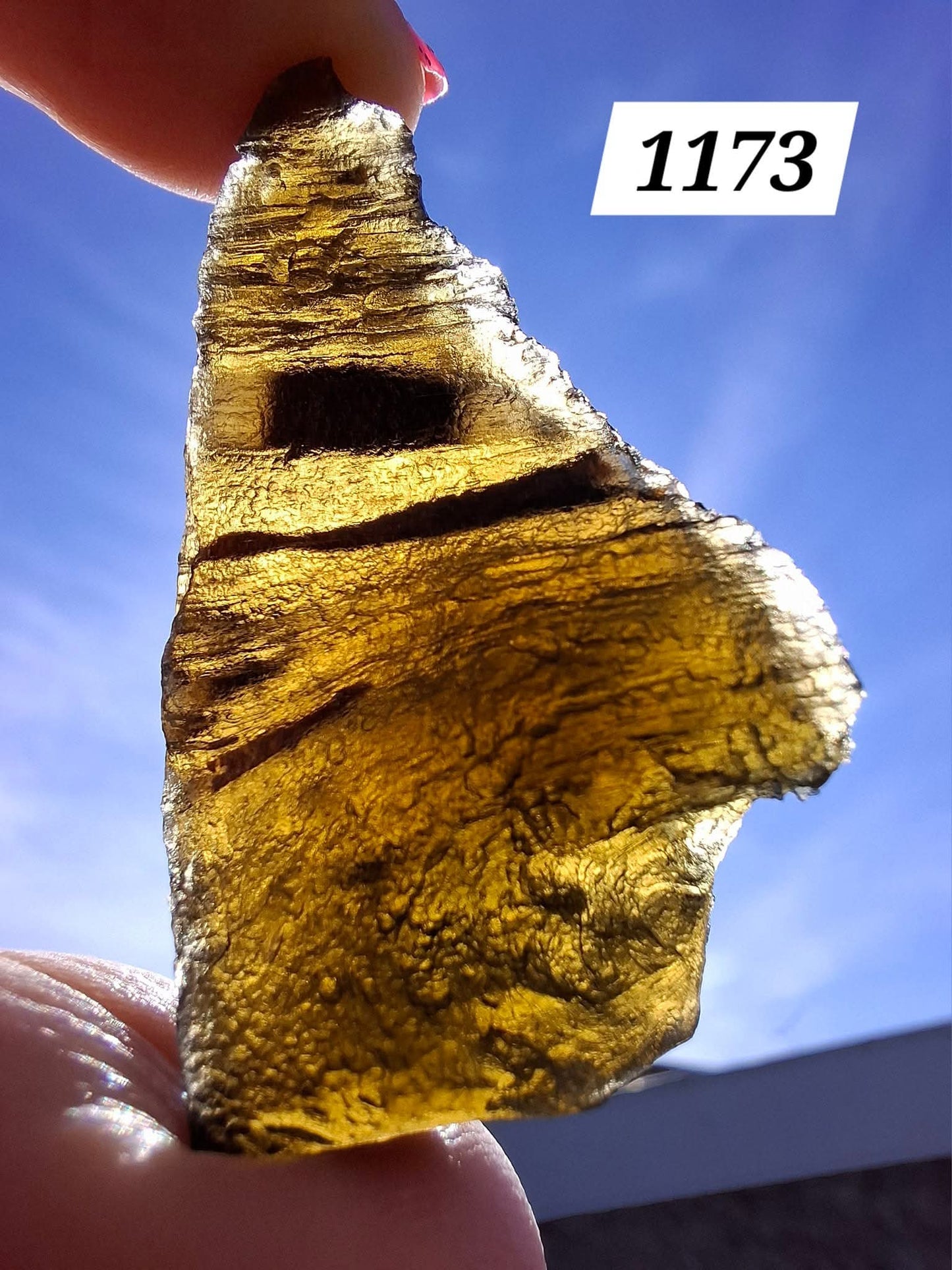 Moldavite Piece, JAKULE, 11.71g, Tektite (Ref: 1173)