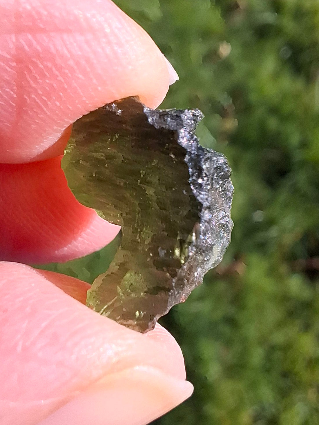 Moldavite Piece, 1.24g, Tektite (Ref: 1341)