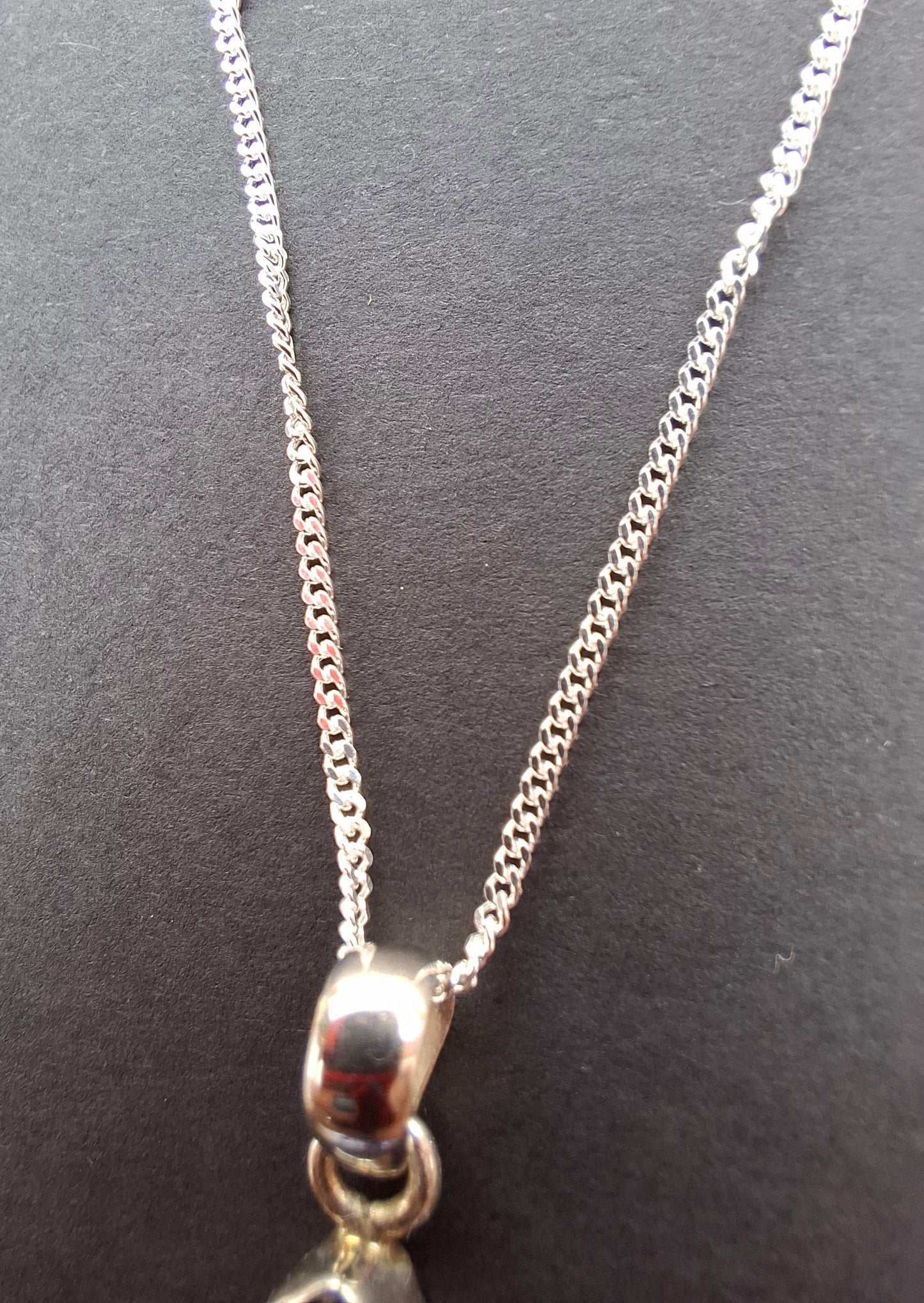 Curb Diamond cut, 1.2mm, 18 inch, 925 Silver CHAIN (Ref: chain-5)