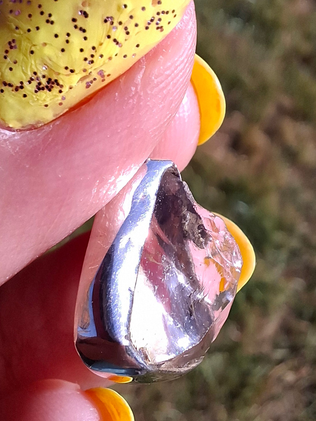 Libyan Desert Glass Pendant, 925 Silver, Tektite (Ref: LP101)