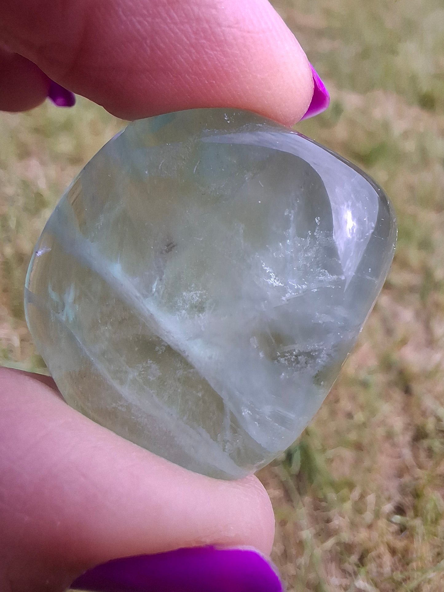 Fluorite, Tumble Stone, Crystal (Ref: T48)