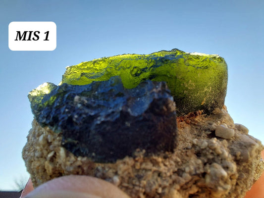 Moldavite In-Situ (in matrix), Besednice, Est-13g, Tektite (Ref: MIS1)