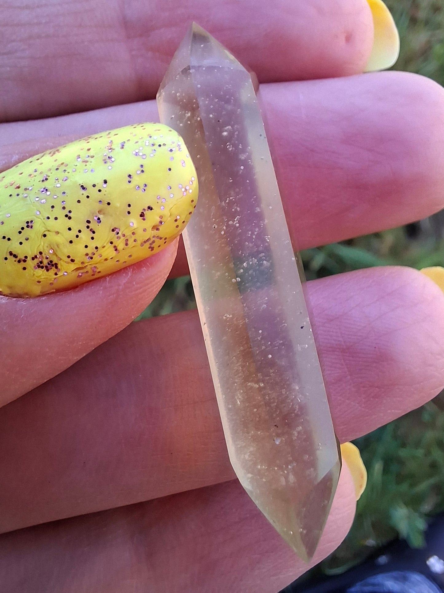 Libyan Desert Glass DT Carving, 4.57g, Tektite (Ref: LDT8)