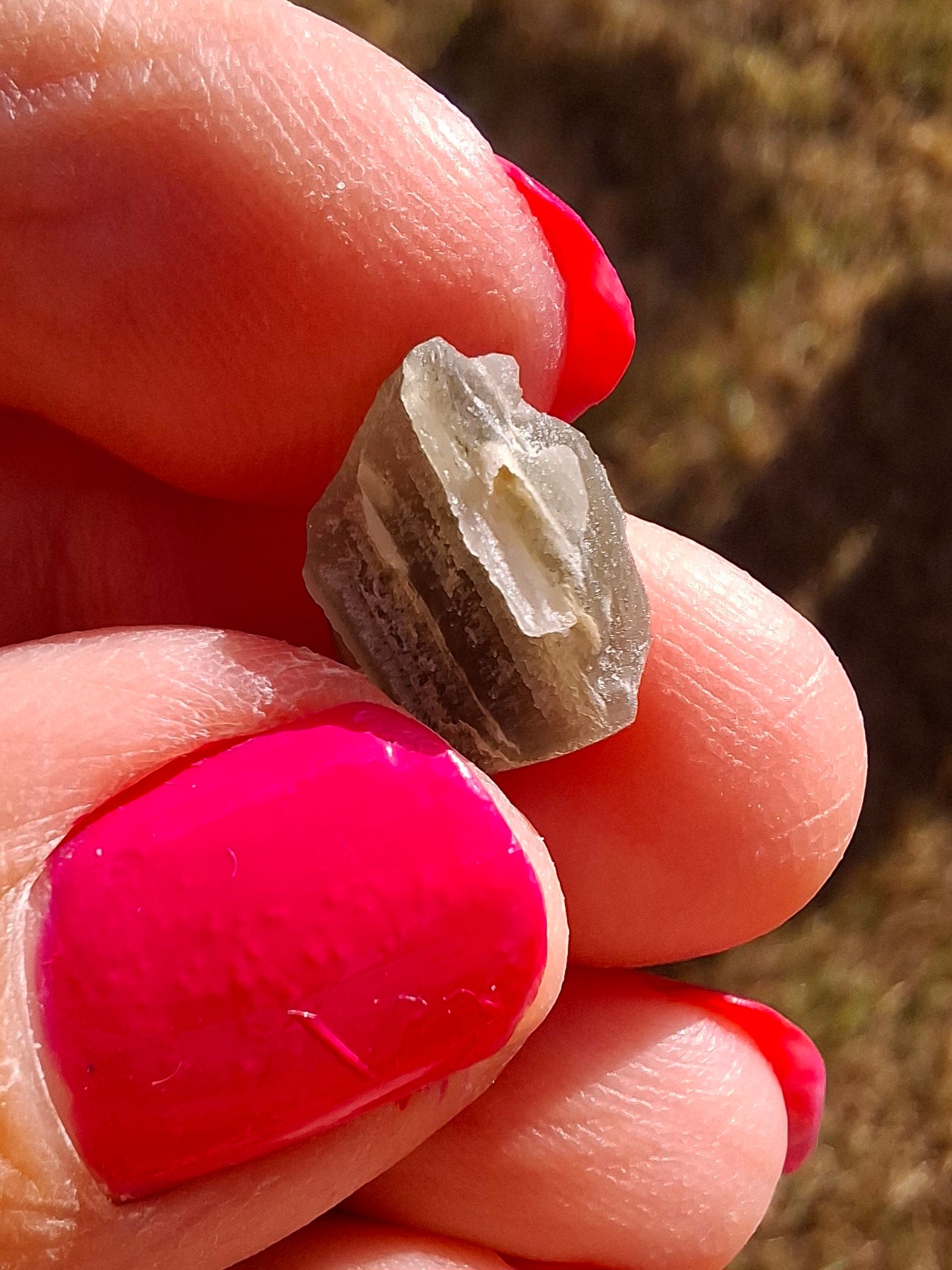 Moldavite Piece, SNOWFLAKE, FROSTED, BRUSNA, 0.62g, Tektite (Ref: 1489)