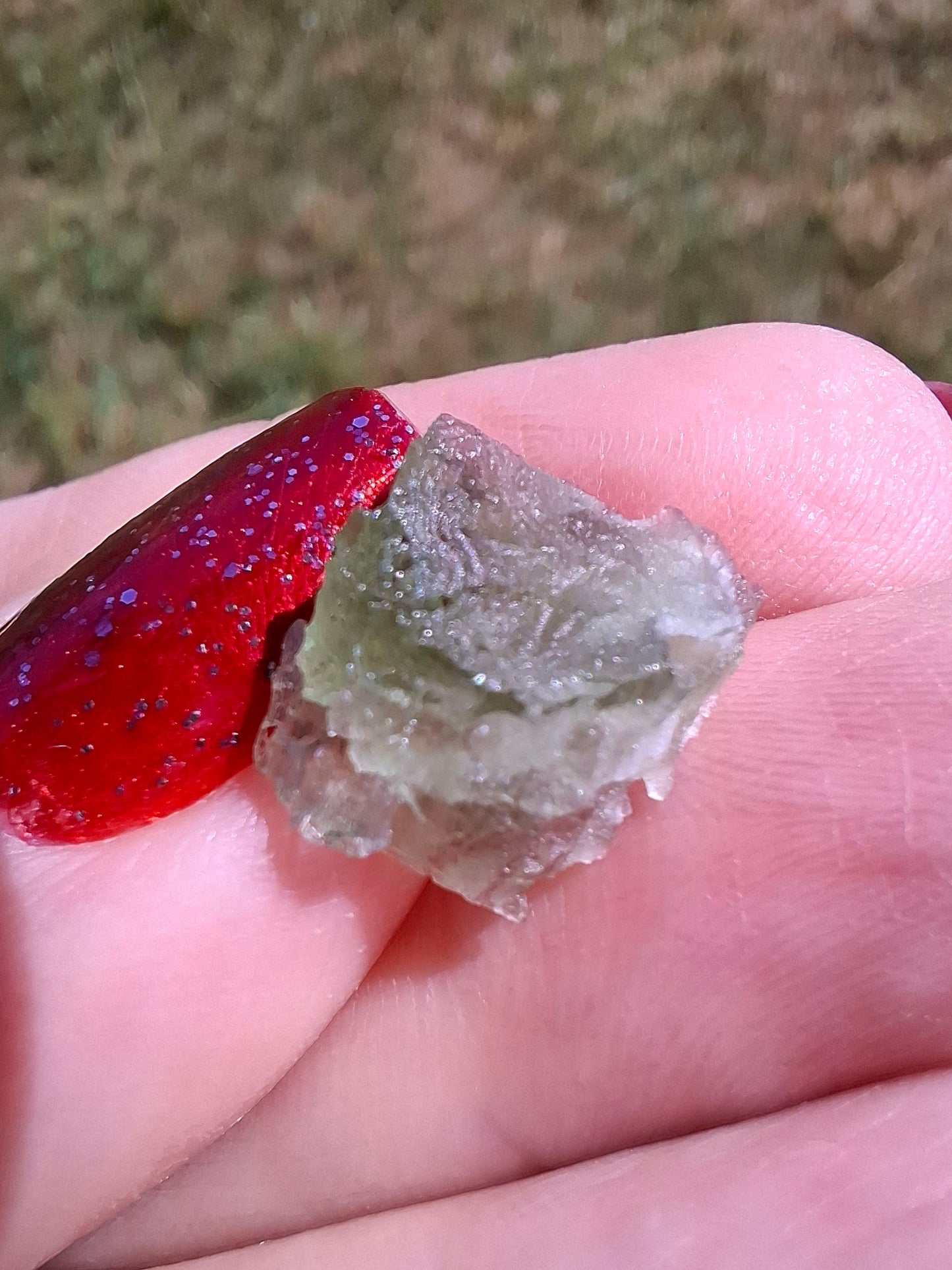 Moldavite Piece, 0.60g, Tektite (Ref: 1473)