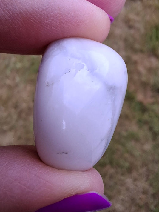 Howlite, Tumble Stone, Crystal (Ref: T37)