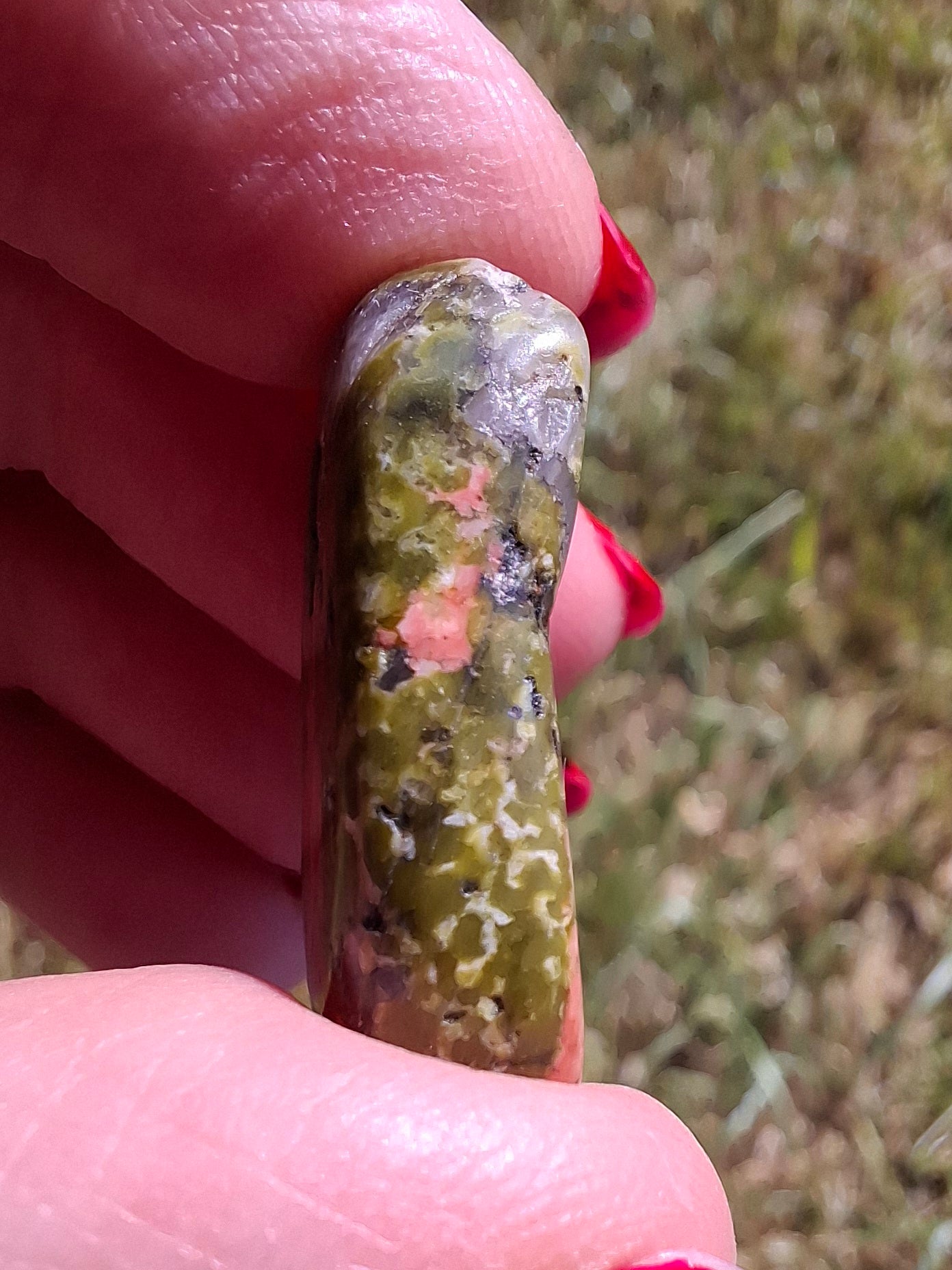 Unakite, Tumble Stone, Crystal (Ref: T182)