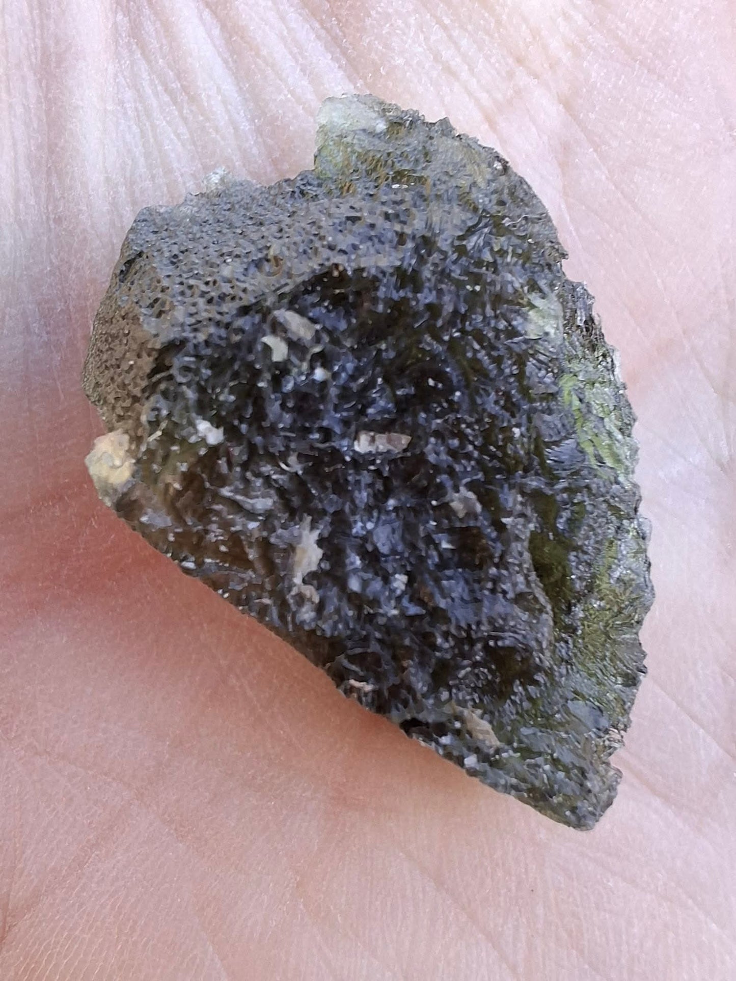 Moldavite Piece, JAKULE, 10.05g, Tektite (Ref: 1174)
