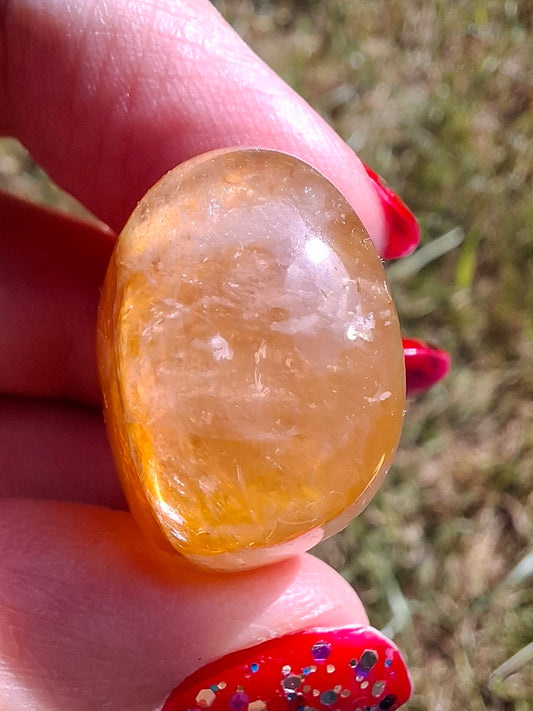 Golden Healer, Tumble Stone, Crystal (Ref: T190)