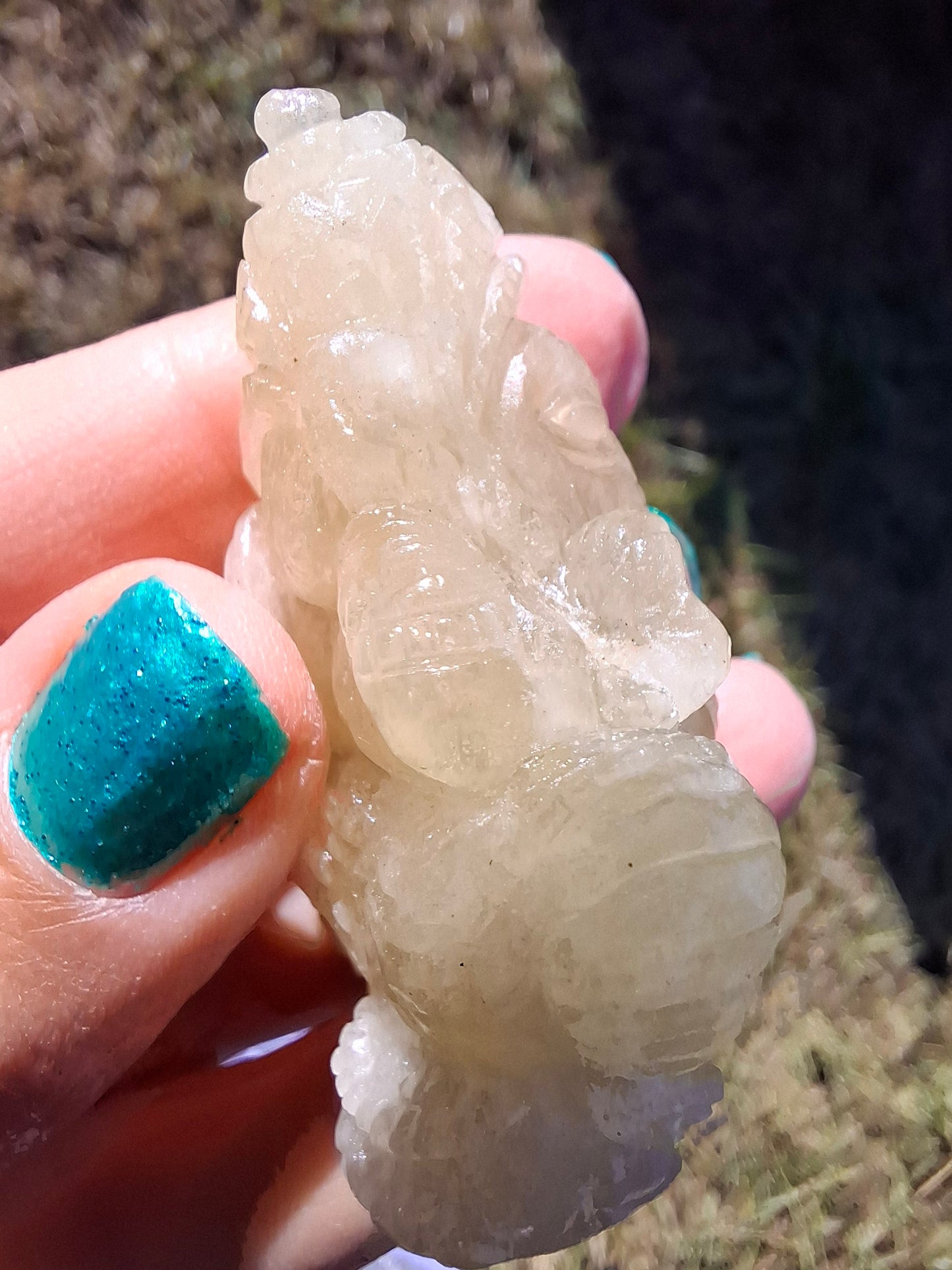 Libyan Desert Glass GANESHA craving, 31.21g, Tektite (Ref: Ganesha2)
