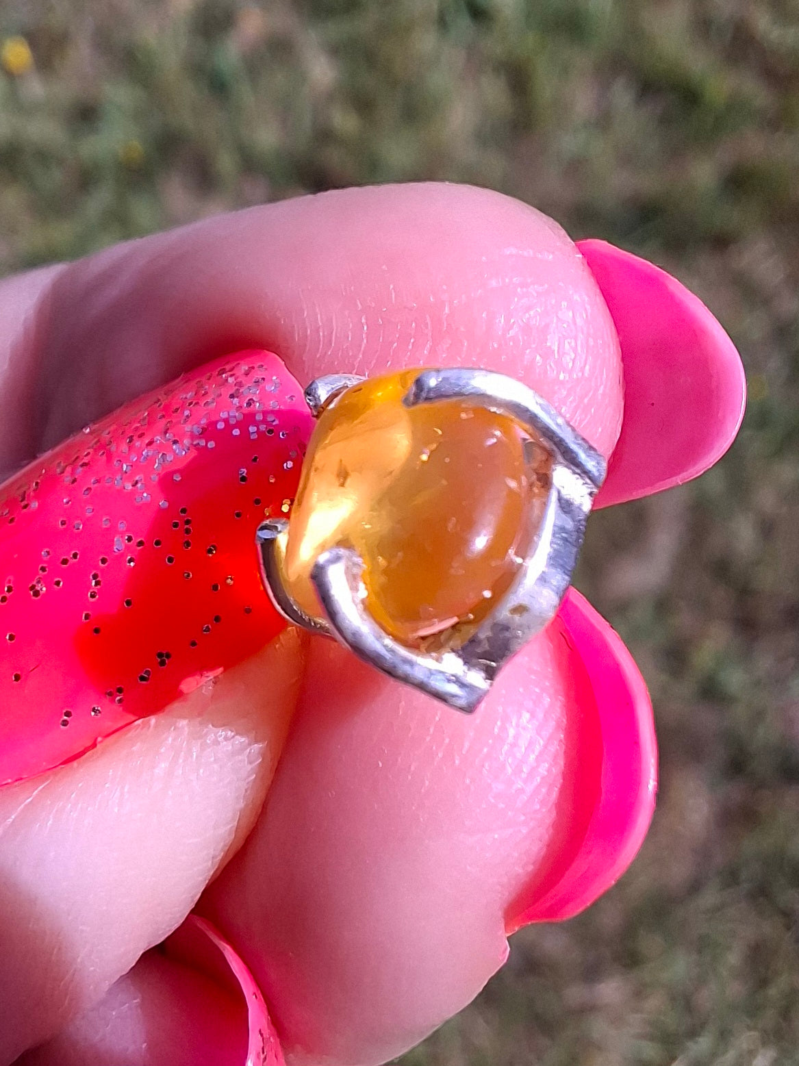 Baltic Amber Pendant, 925 Silver, Fossil (Ref: AP16)