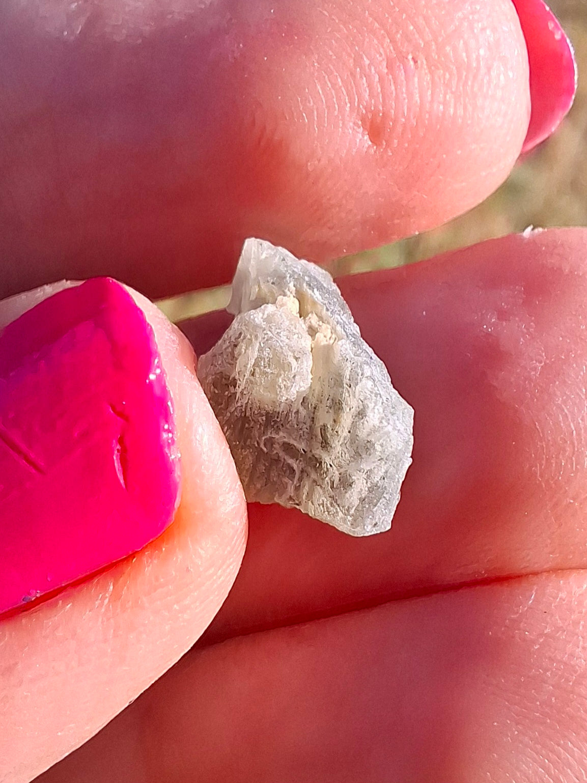 Moldavite Piece, SNOWFLAKE, FROSTED, BRUSNA, 0.64g, Tektite (Ref: 1502)