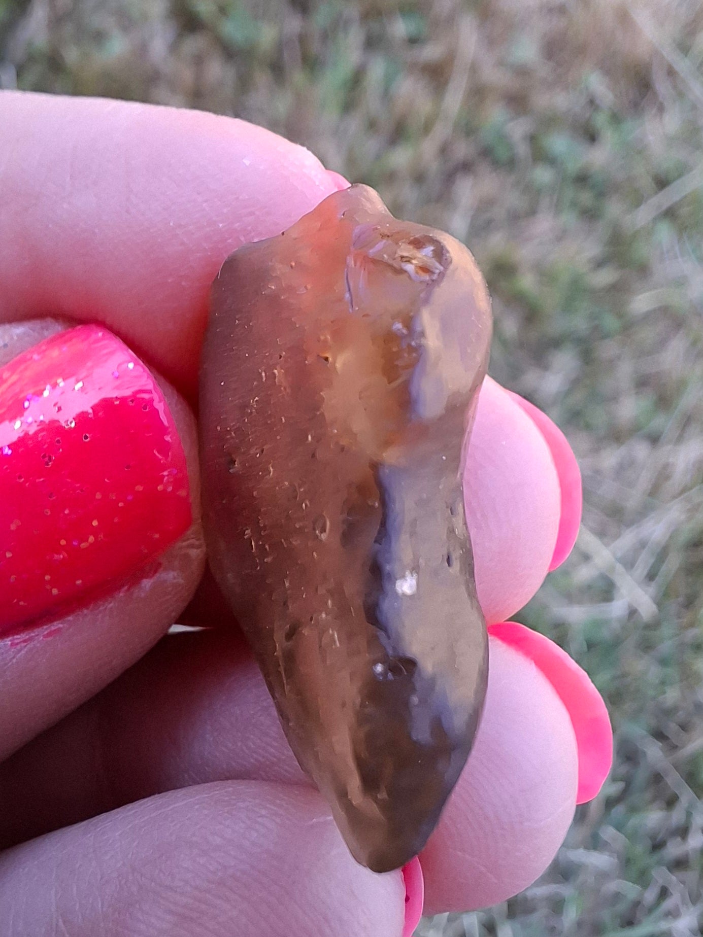 Libyan Desert Glass (darker) Piece, 4.84g, Tektite (Ref: L1360)