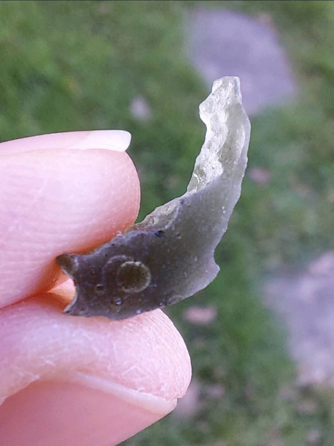 Moldavite Piece, 0.89g, Tektite (Ref: 1011)
