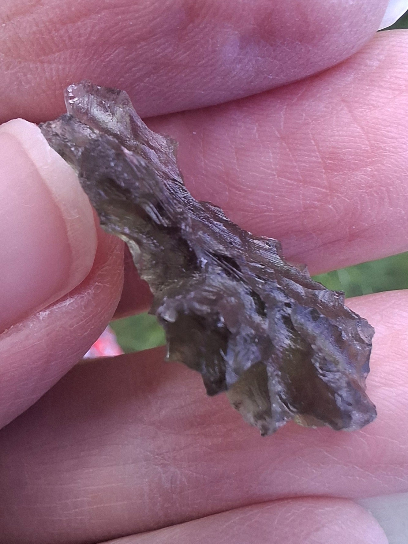 Moldavite Piece, JEZKOVNA BESEDNICE, 1.67g, Tektite (Ref: 1270)