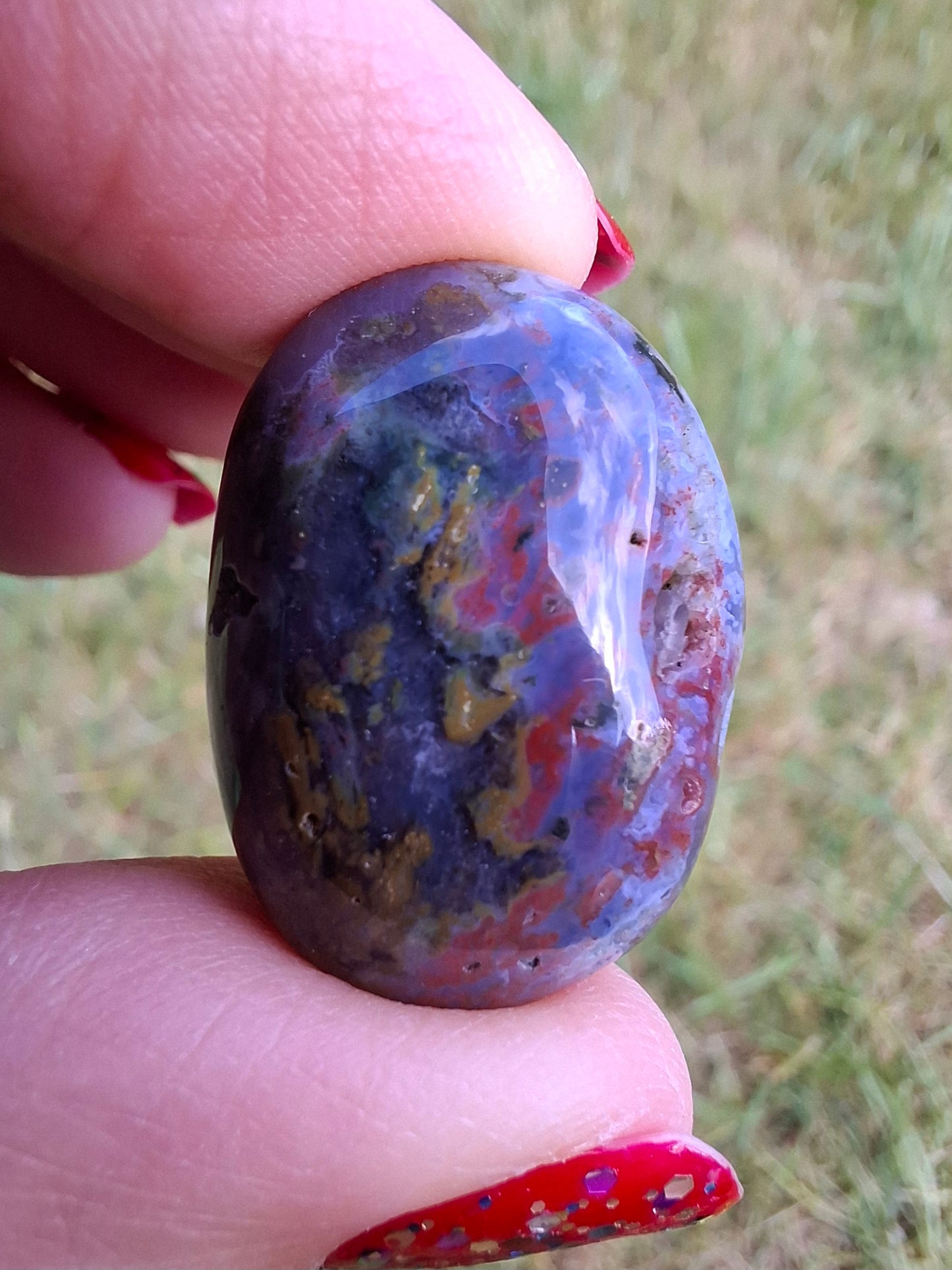 Ocean Jasper, Tumble Stone, Crystal (Ref: T201)