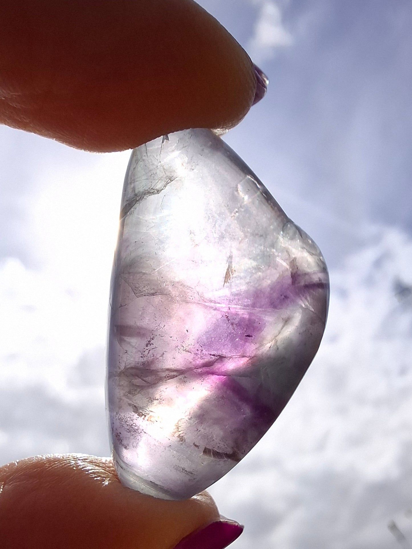 Fluorite, Tumble Stone, Crystal (Ref :T46)