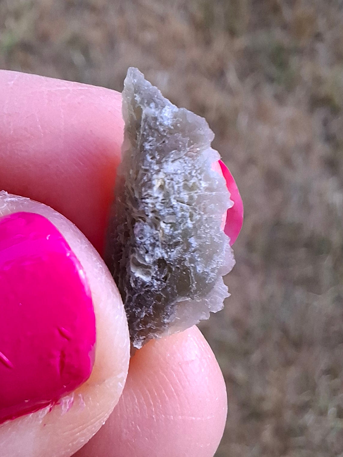 Moldavite Piece, SNOWFLAKE, FROSTED, BRUSNA, Tektite (Ref: 1491)