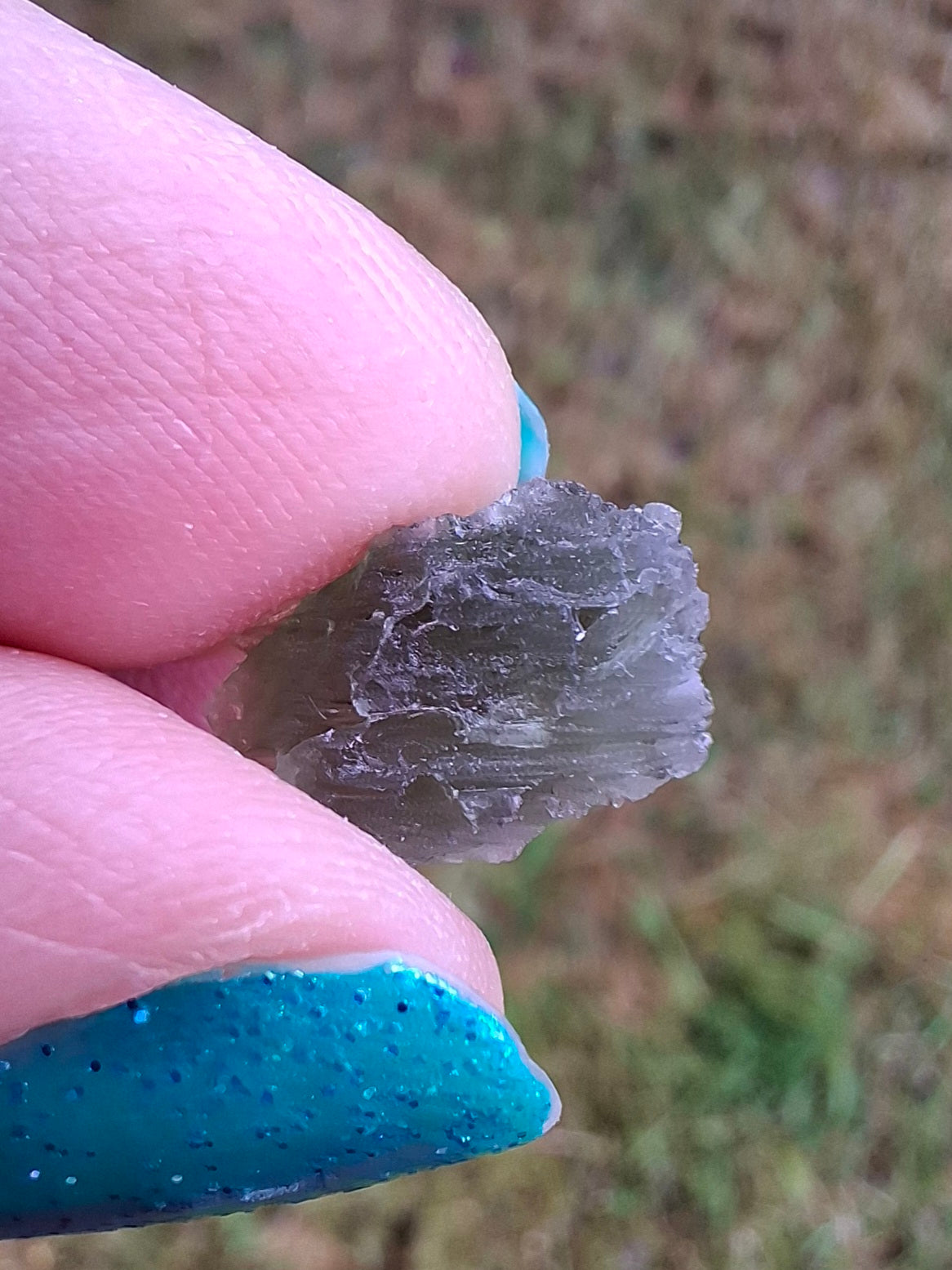 Moldavite Piece, 0.74g, Tektite (Ref: 1417)