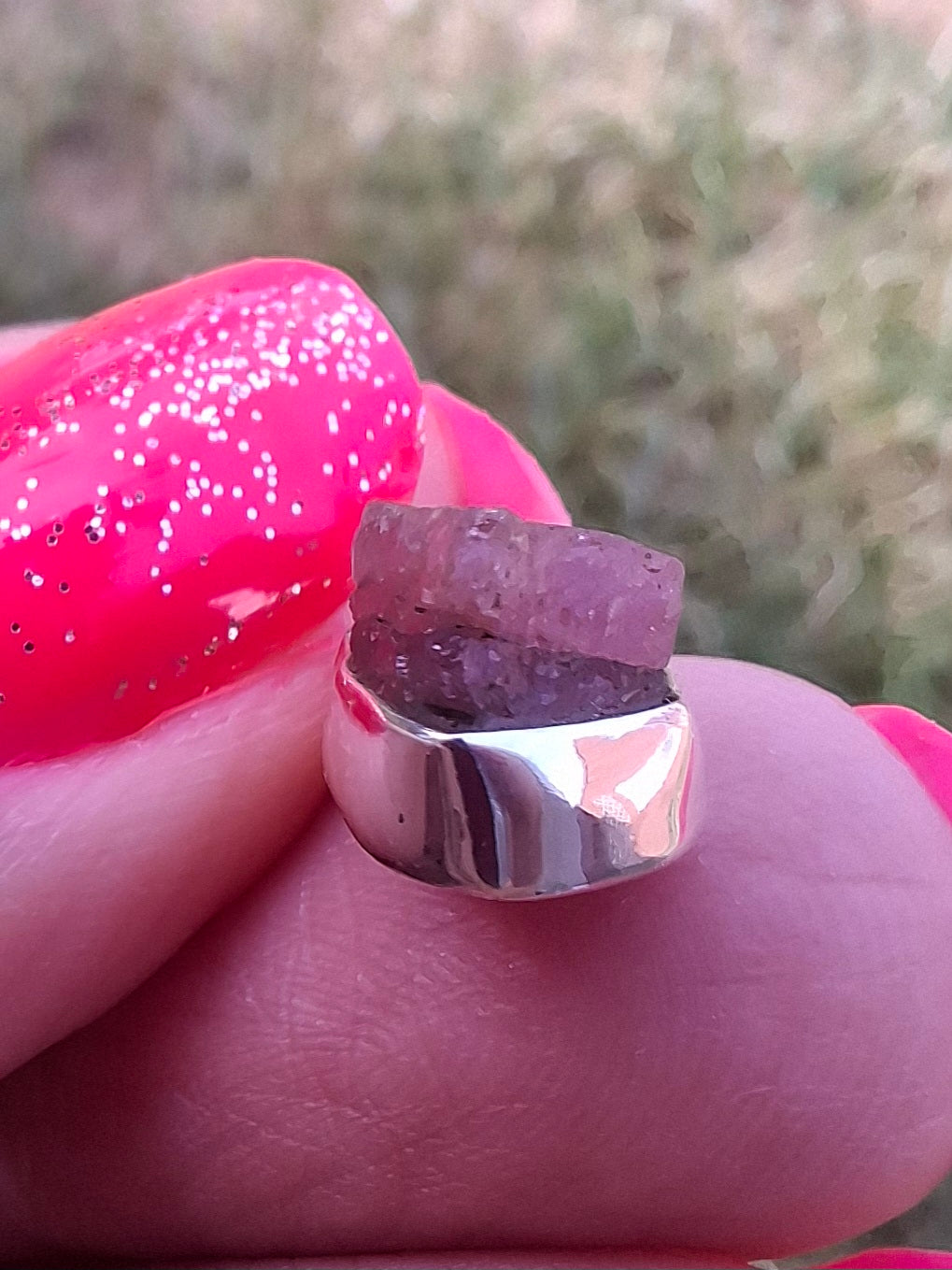 Pink Tourmaline Pendant, 925 Silver, Crystal (Ref: PT95)