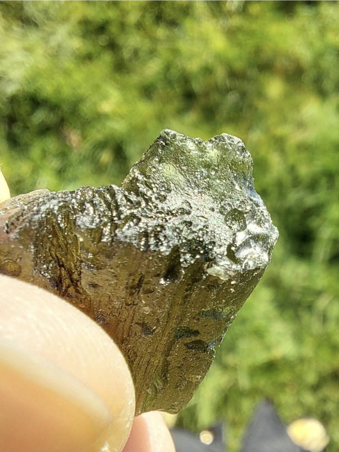 Moldavite Piece, CHLUM, 3.51g, Tektite (Ref: 1053)