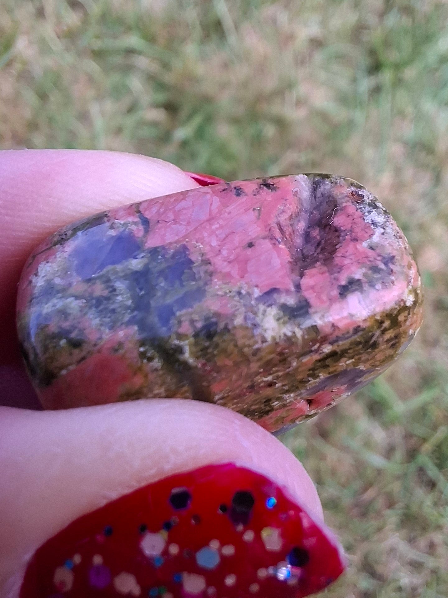 Unakite, Tumble Stone, Crystal (Ref: T185)