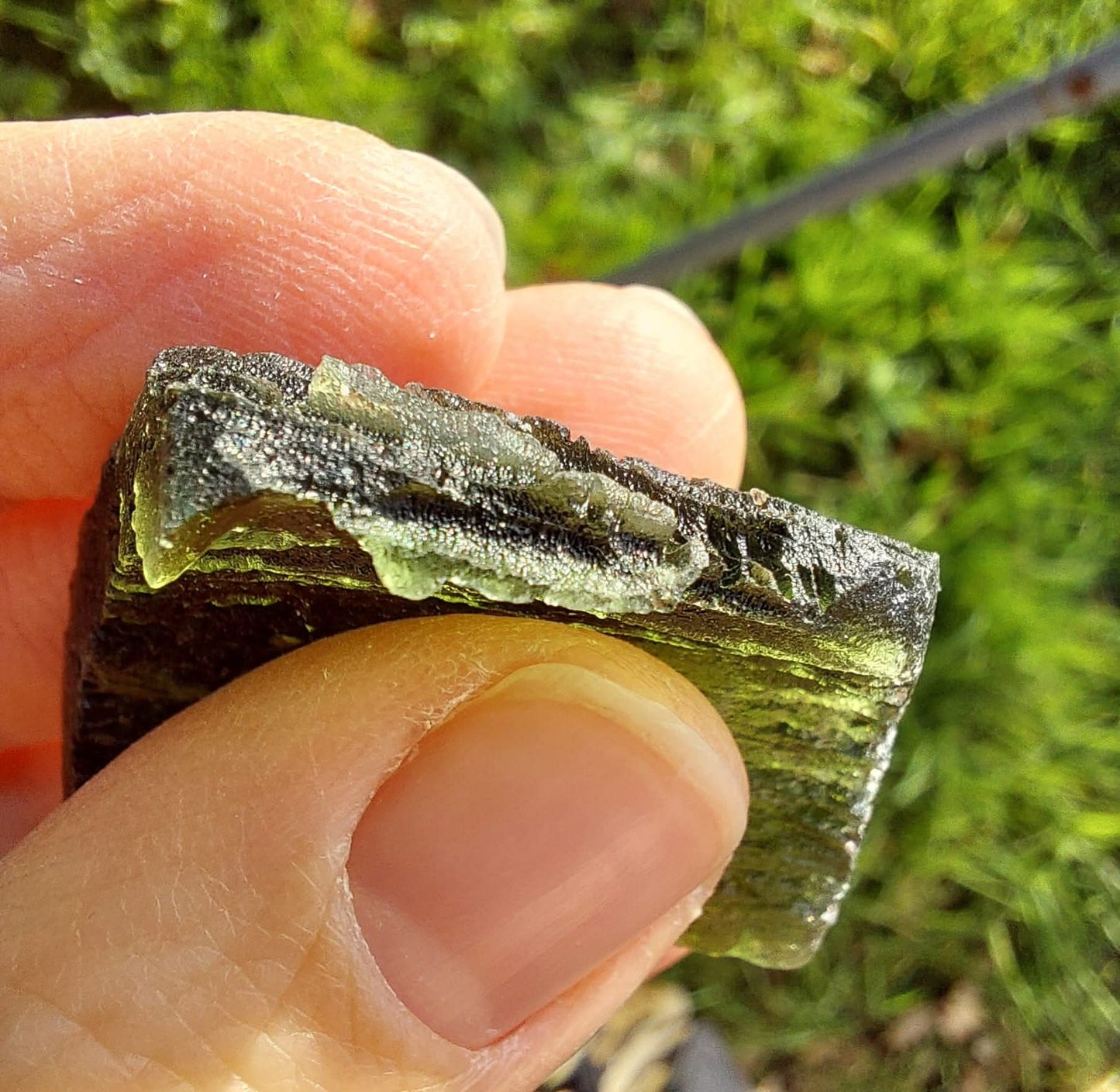 Moldavite Piece, NOVA HOSPODA, 18.15g, Tektite (Ref: 1041)
