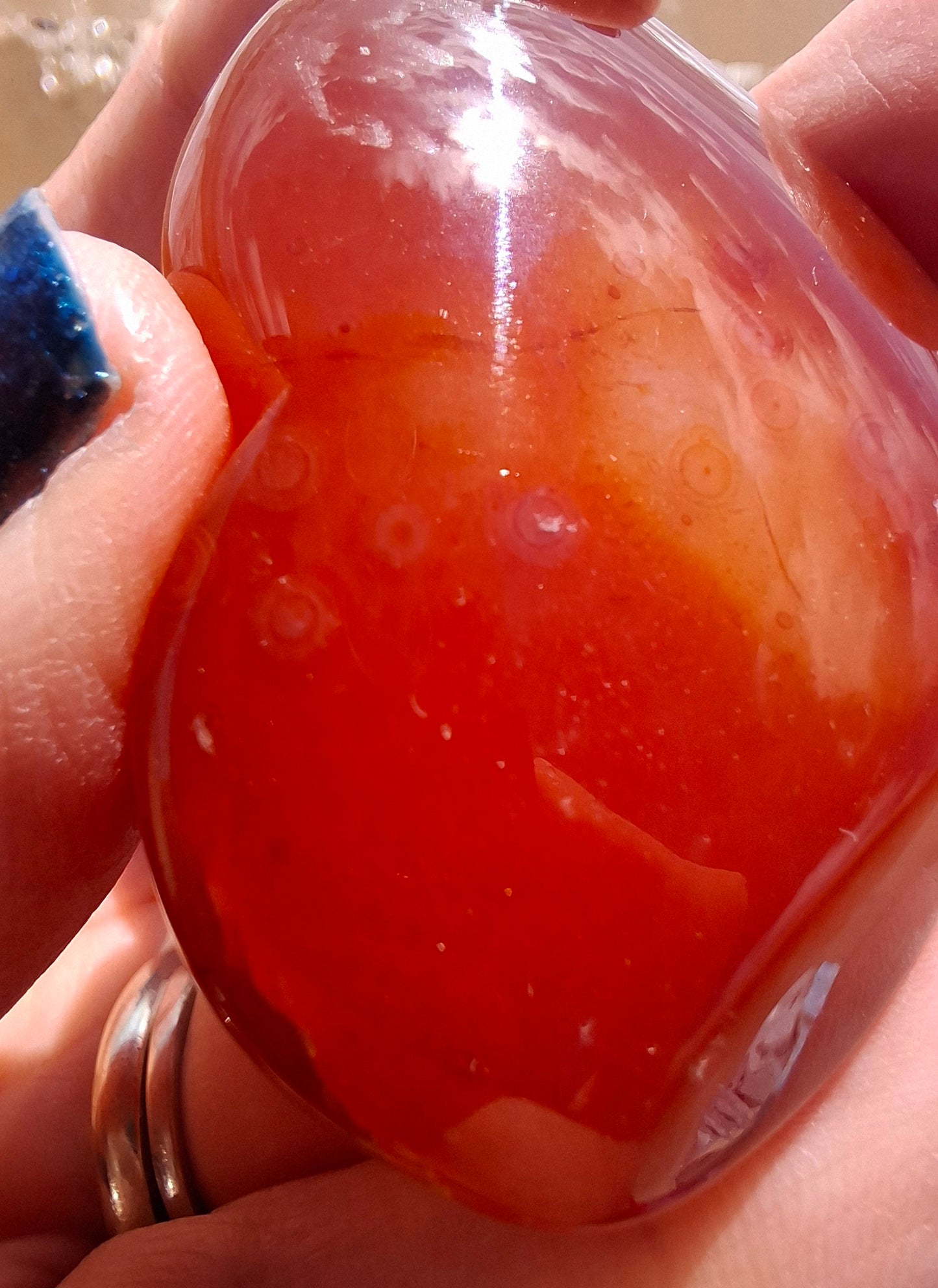 Druzy Carnelian Heart, Crystal (Ref:DCH2)