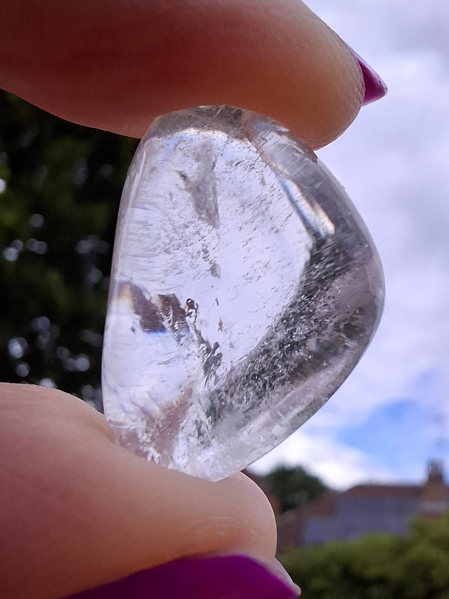 Clear Quartz, Tumble Stone, Crystal (Ref: T32)