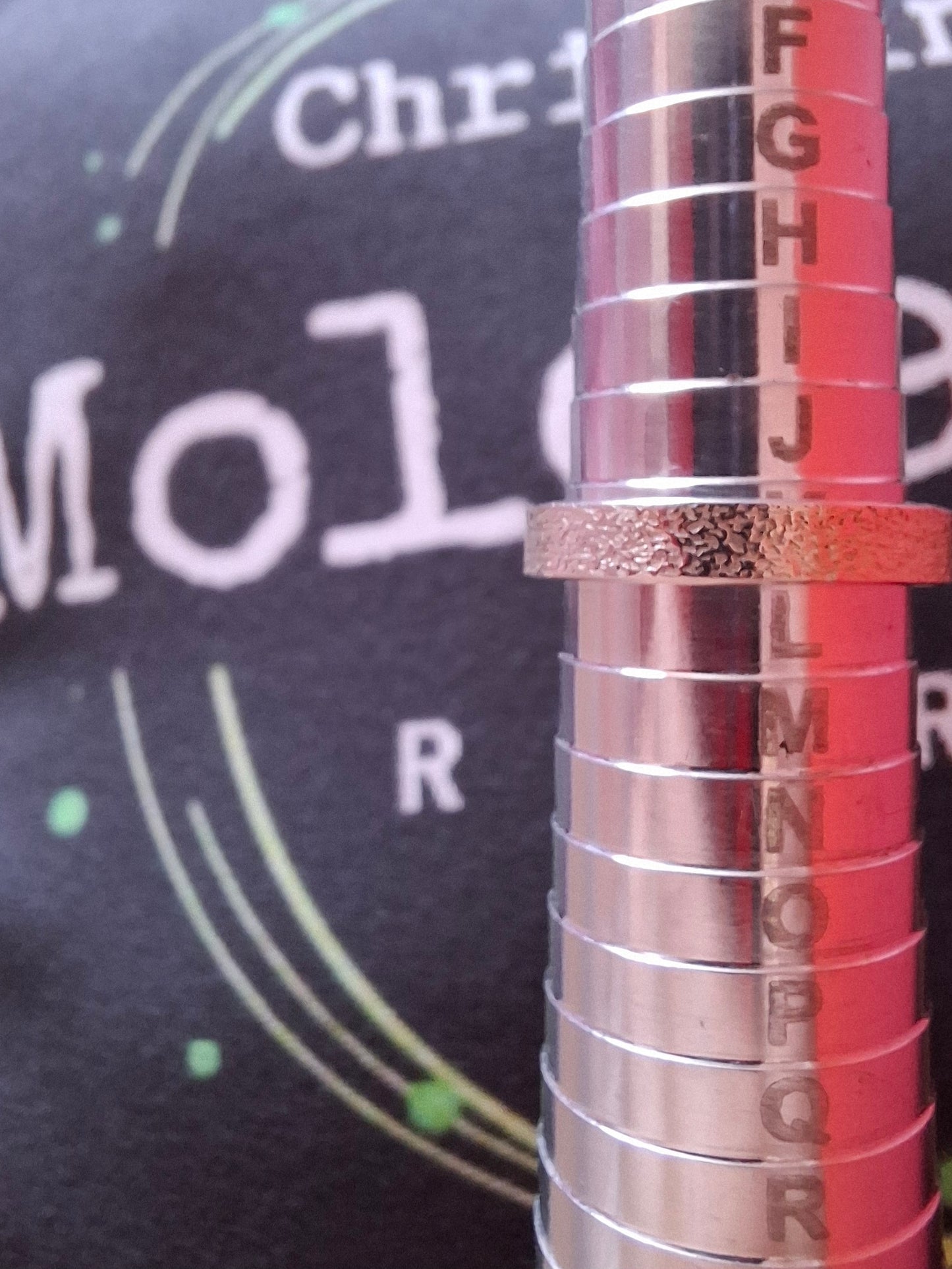 Moldavite Ring, size K, 925 Silver, Tektite (Ref: R302)