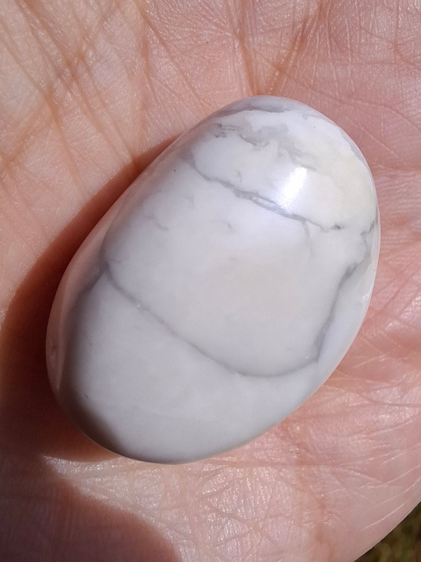Howlite, Tumble Stone, Crystal (Ref: T40)