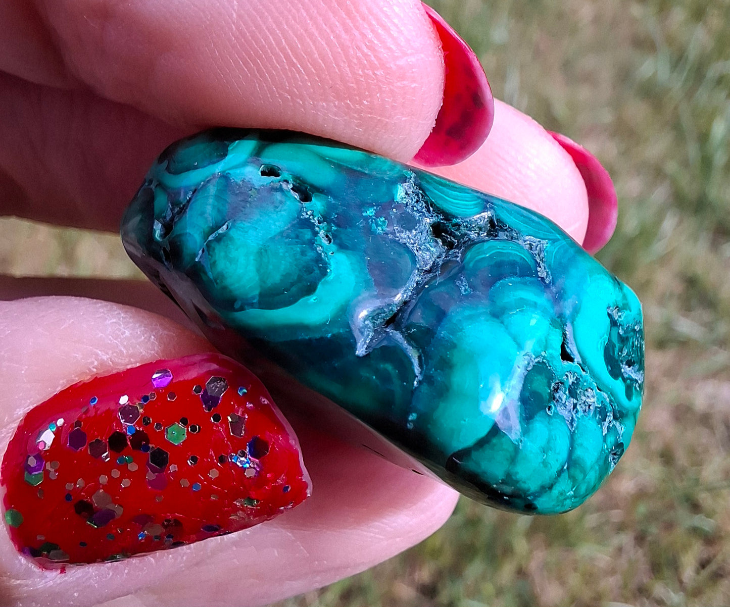 Malachite, Tumble Stone, Crystal (Ref: T157)