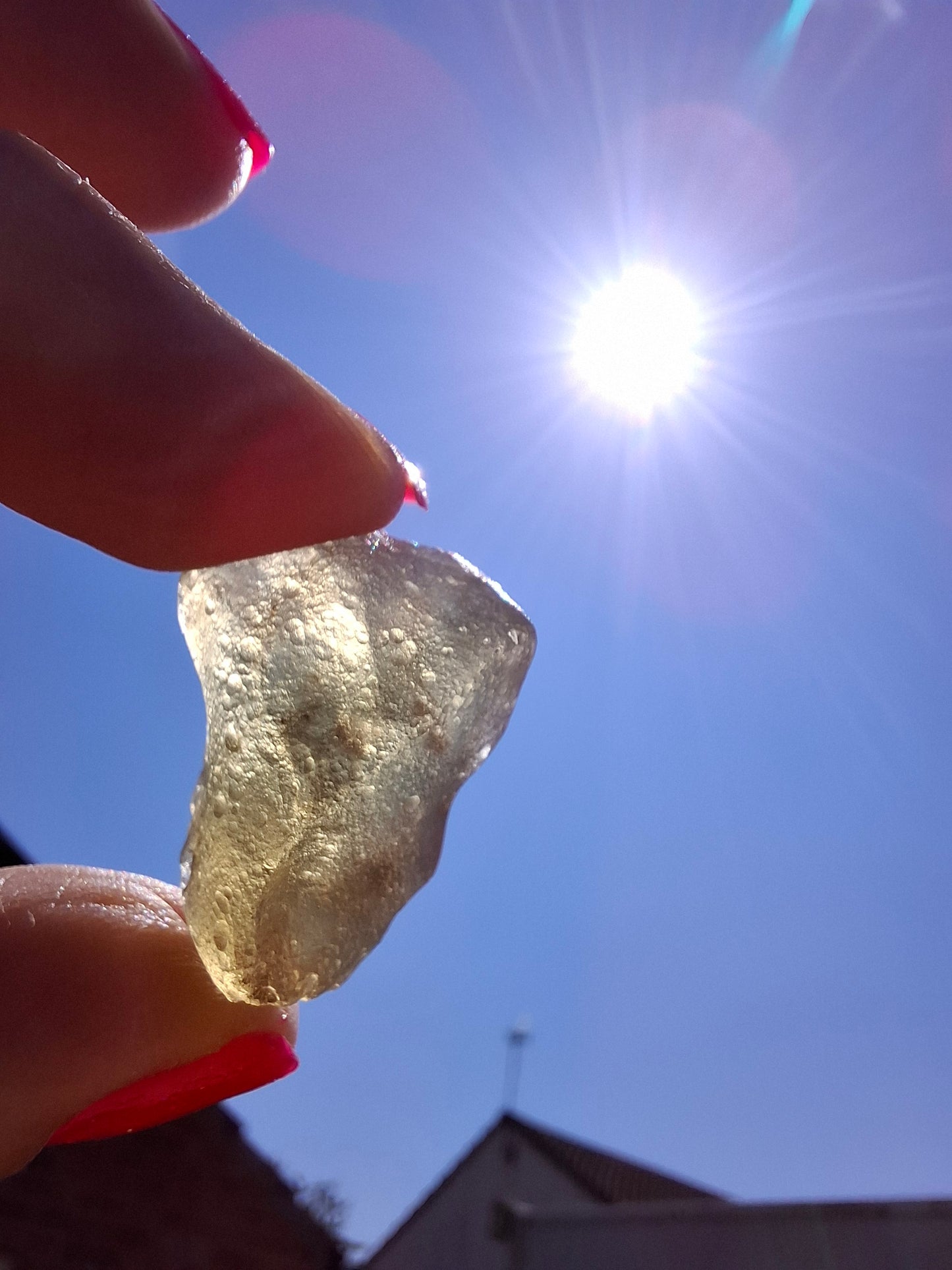Libyan Desert Glass (darker) Piece, 7.32g, Tektite (Ref: L1369)