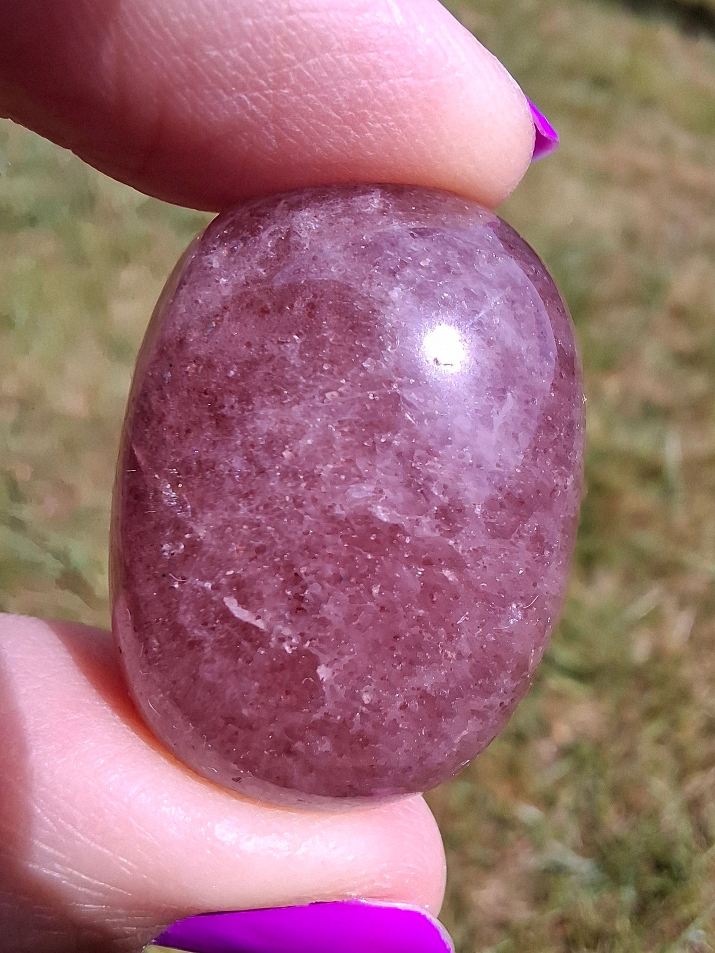 Strawberry Quartz, Tumble Stone, Crystal