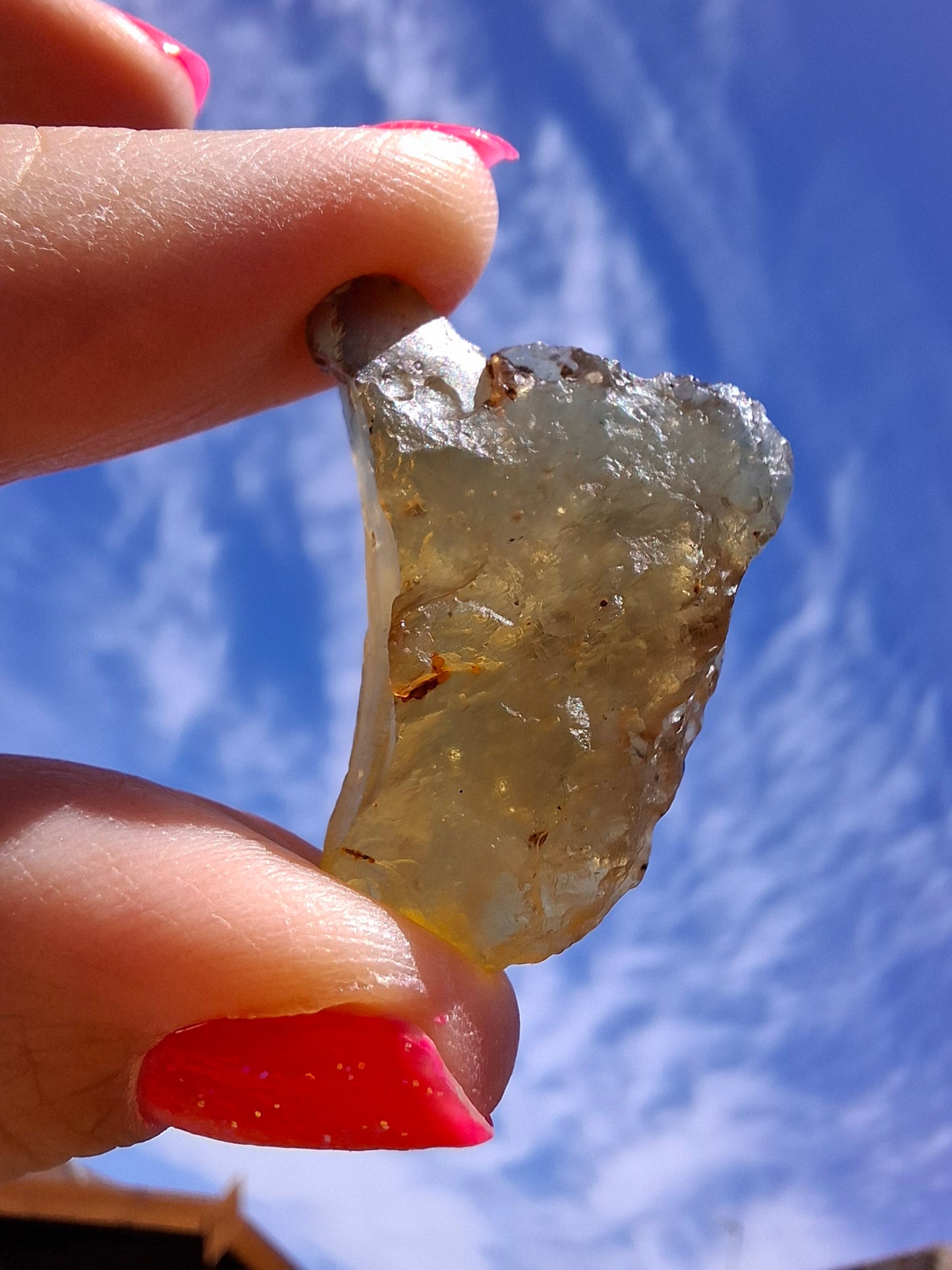 Libyan Desert Glass (darker) Piece, 7.36g, Tektite (Ref: L1357)