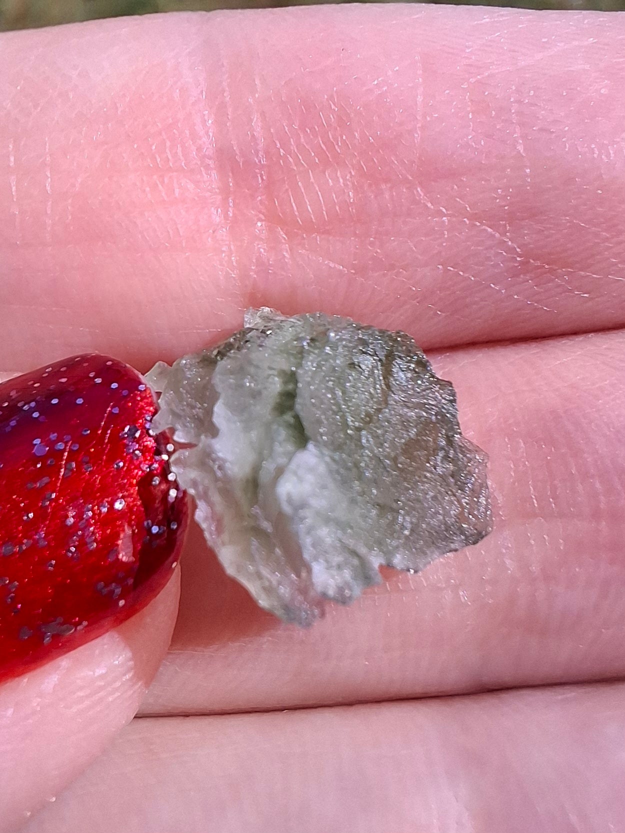Moldavite Piece, 0.60g, Tektite (Ref: 1473)