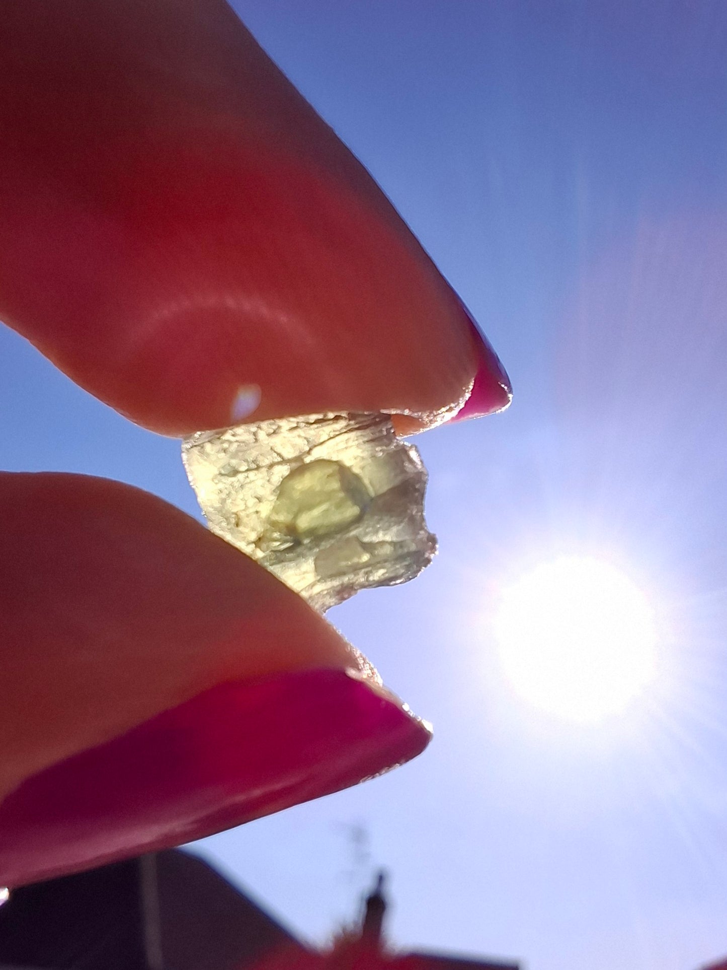 Moldavite Piece, 0.53g, Tektite (Ref: 1446)