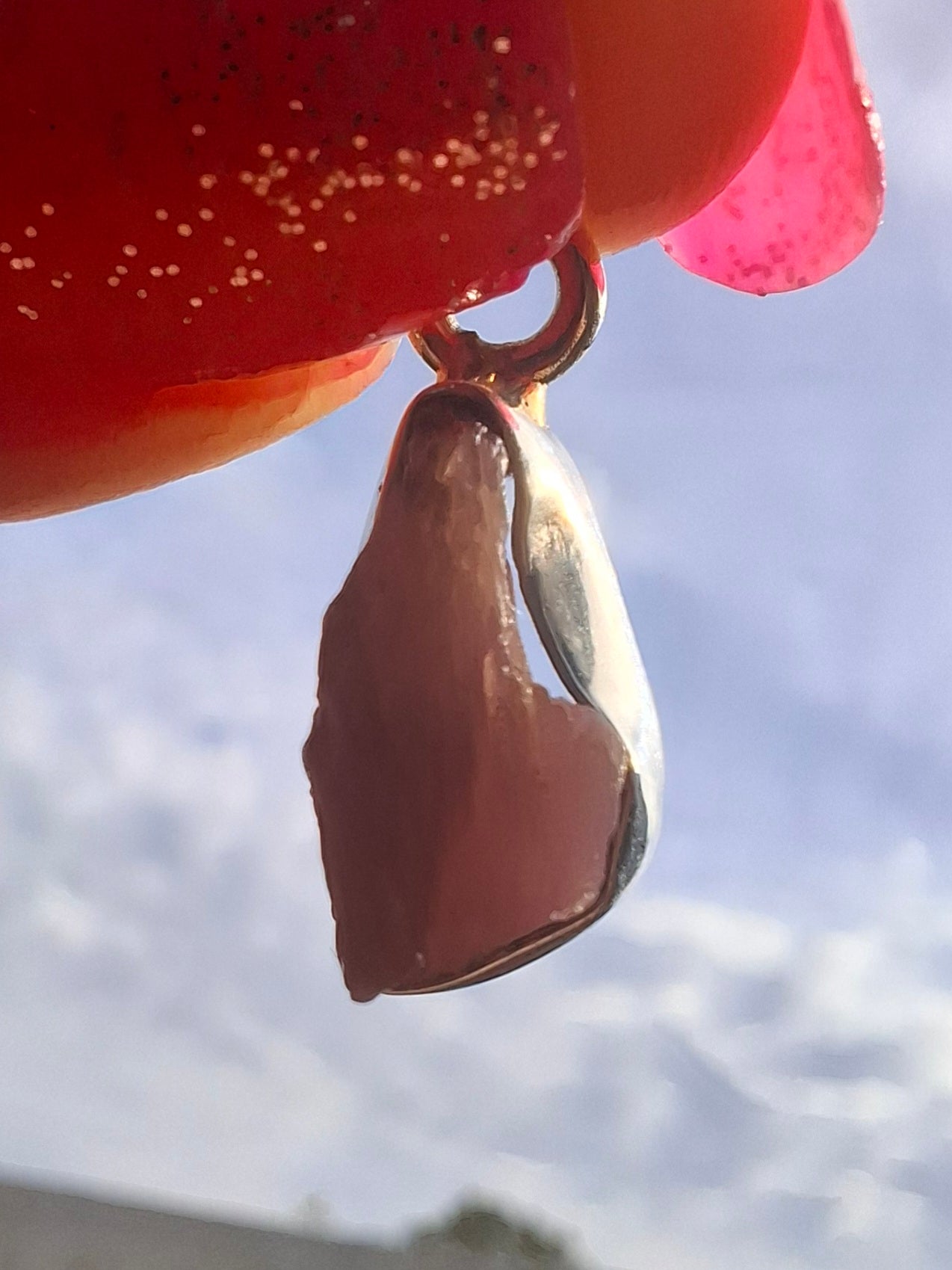 Pink Tourmaline Pendant, 925 Silver, Crystal (Ref: PT95)