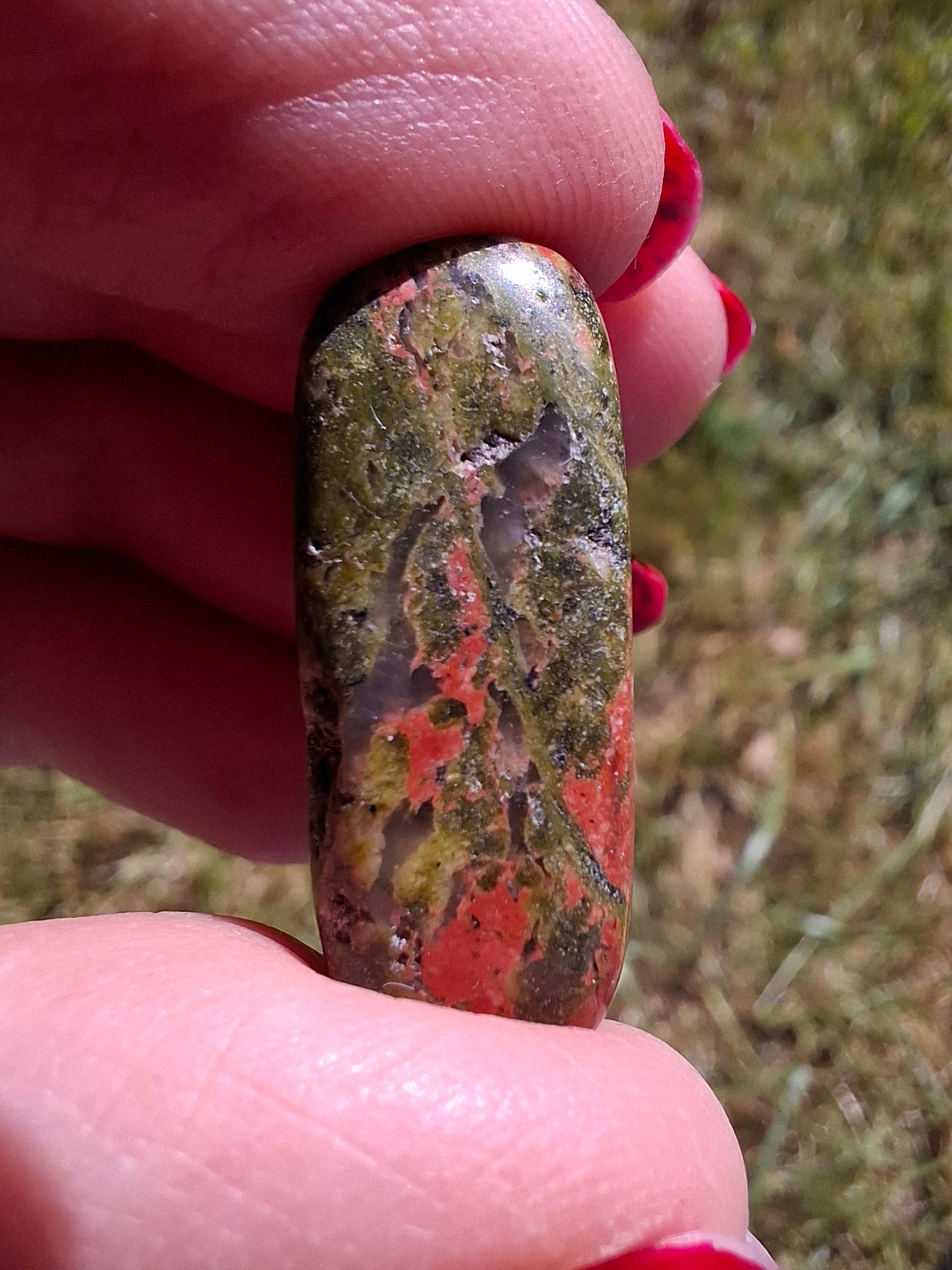 Unakite, Tumble Stone, Crystal (Ref: T181)