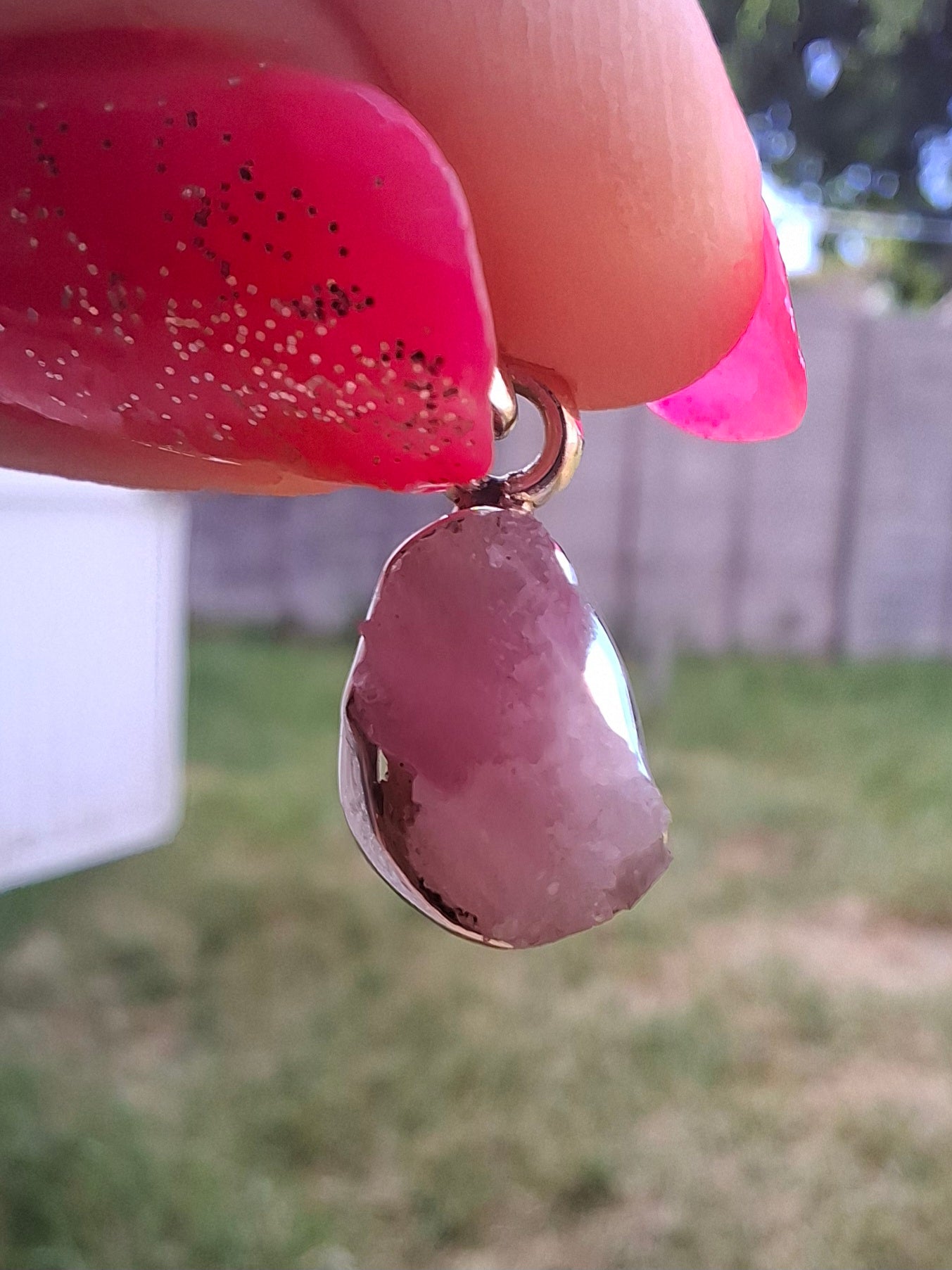 Pink Tourmaline Pendant, 925 Silver, Crystal (Ref: PT71)