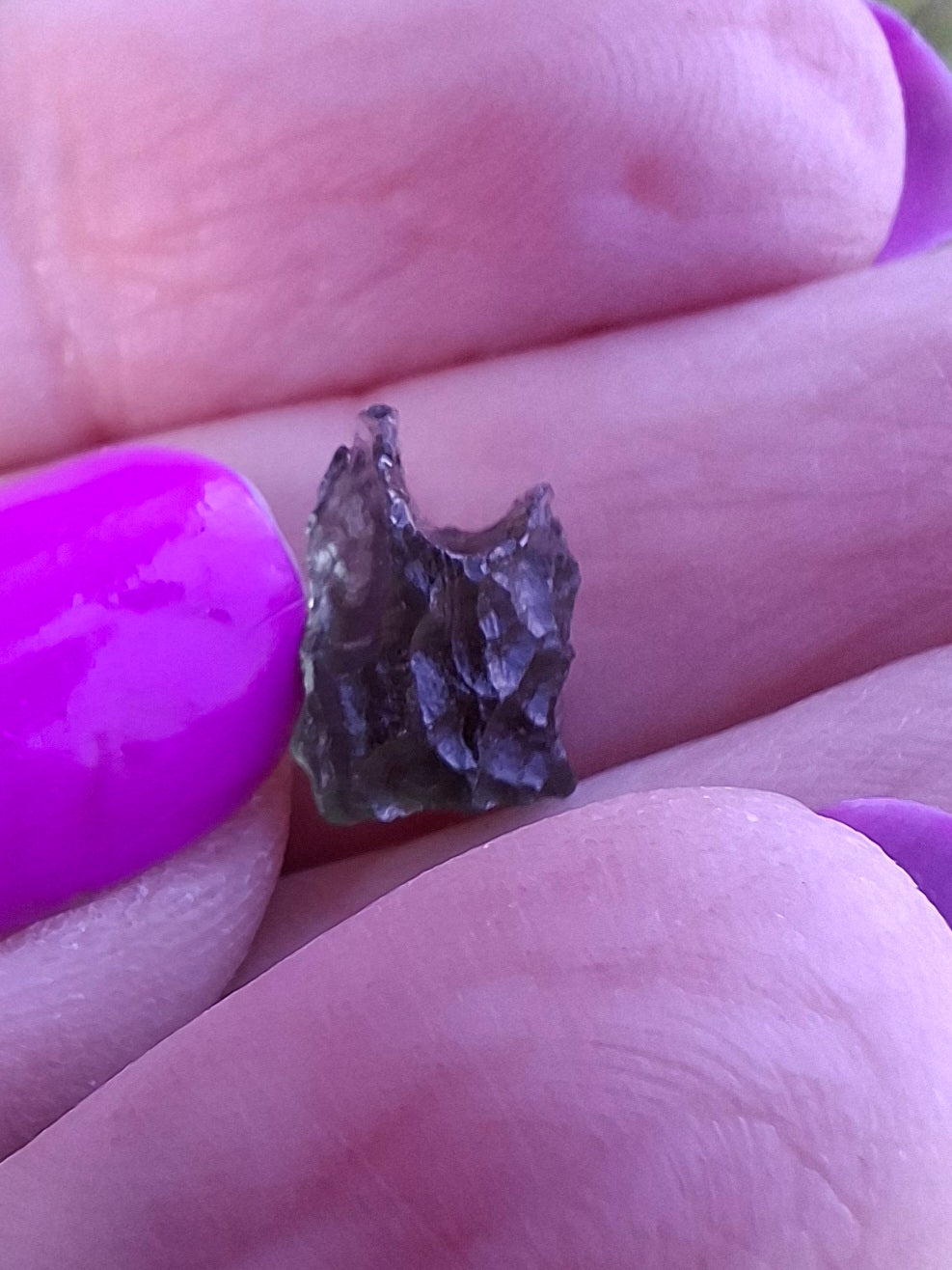 Moldavite small Piece, 0.40g, Tektite (Ref: 1458)