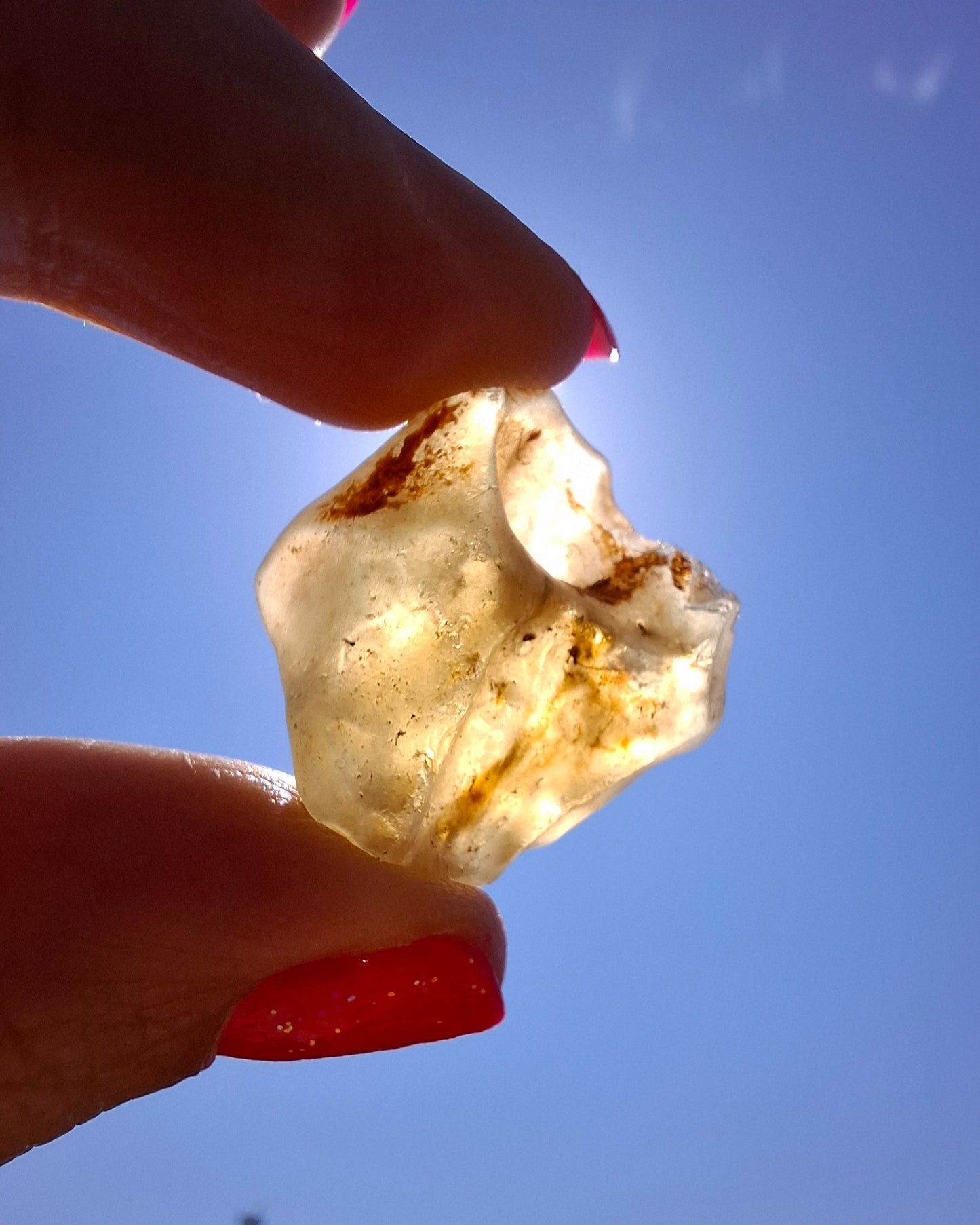 Libyan Desert Glass (darker) Piece, 10.32g, Tektite (Ref: L1376)