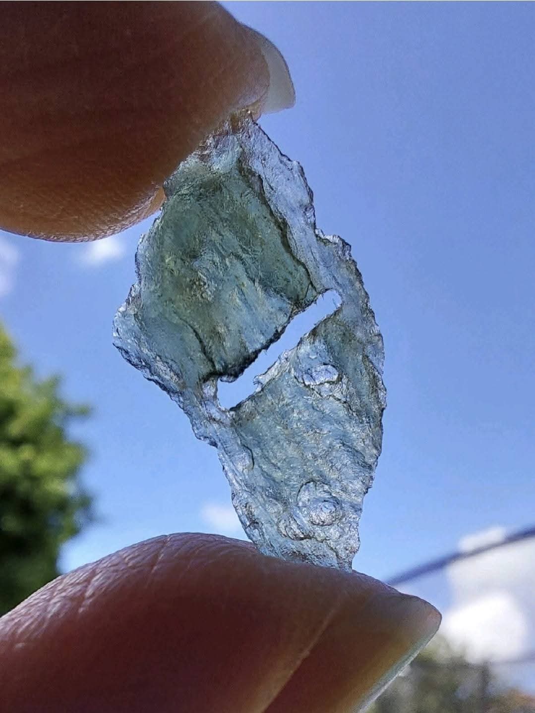 Moldavite Piece, 0.63g, Tektite (Ref: 776)