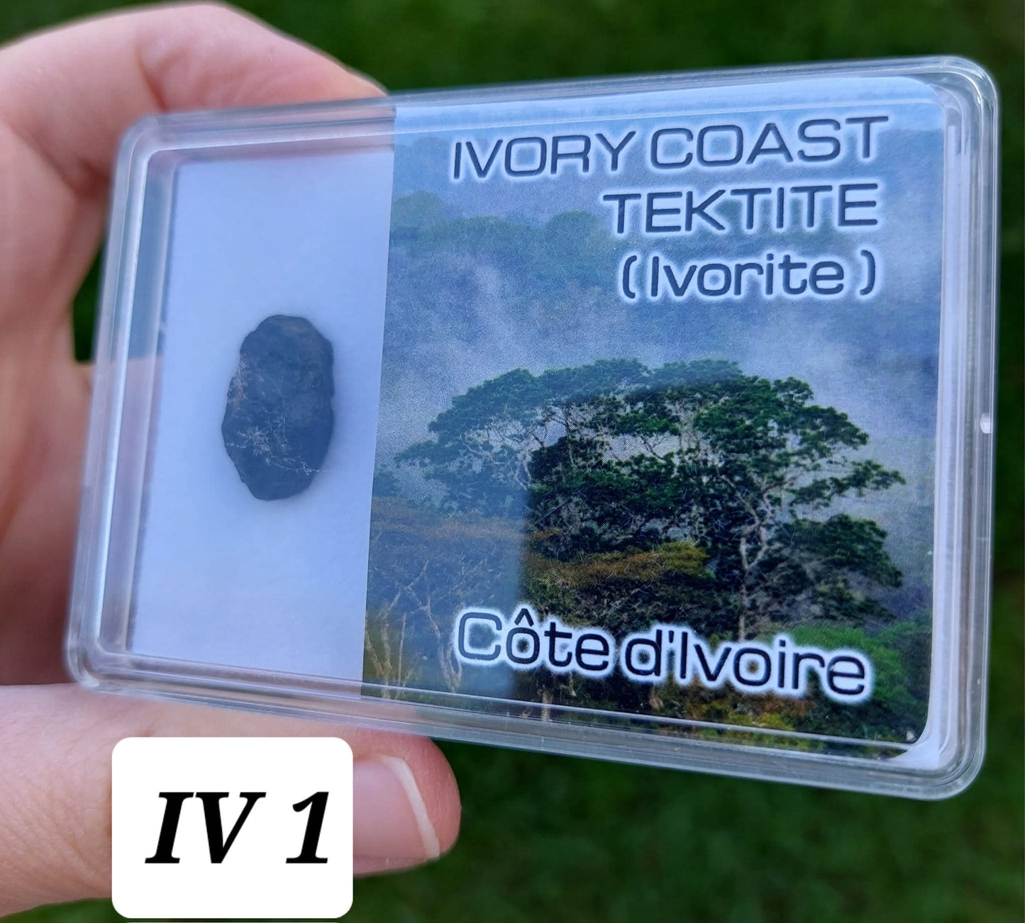Ivory Coast (Ivorite), RAREST TEKTITE IN THE WORLD, 2.76g, Tektite (Ref: IV1)