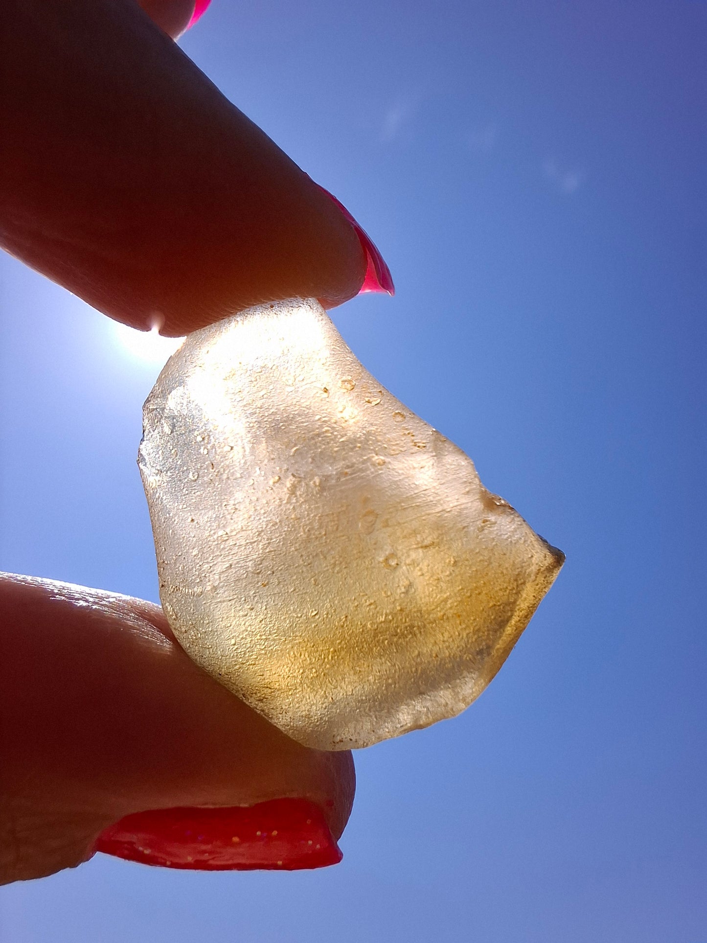 Libyan Desert Glass (darker) Piece, 7.00g, Tektite (Ref: L1373)