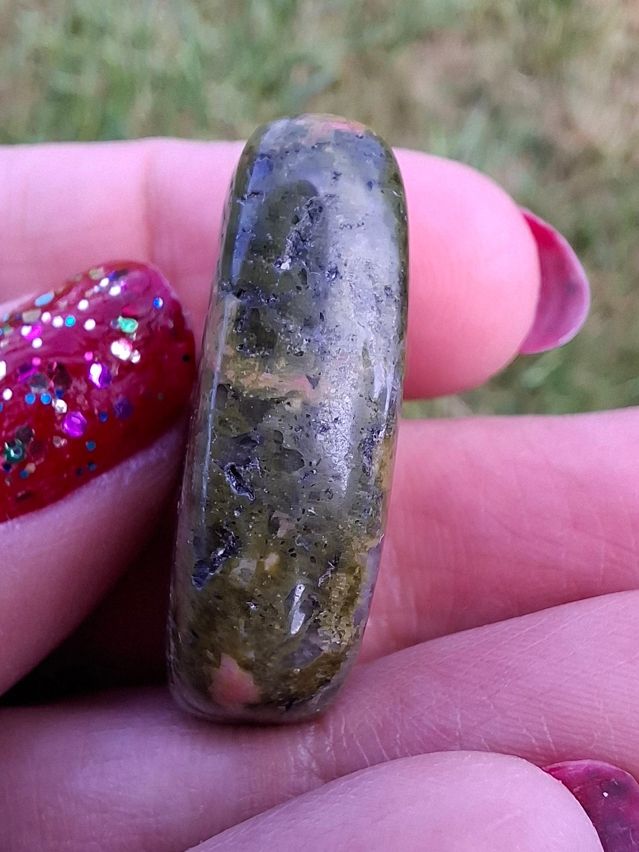 Unakite, Tumble Stone, Crystal (Ref: T184)