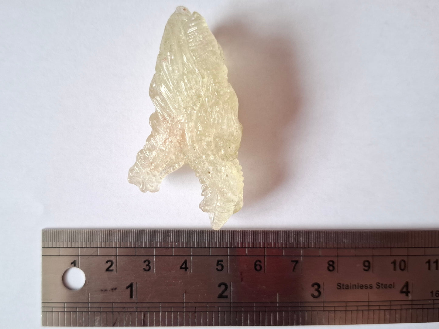 Libyan Desert Glass DRAGON HEAD carving, 22.42g, Tektite (Ref: Dragon 2)